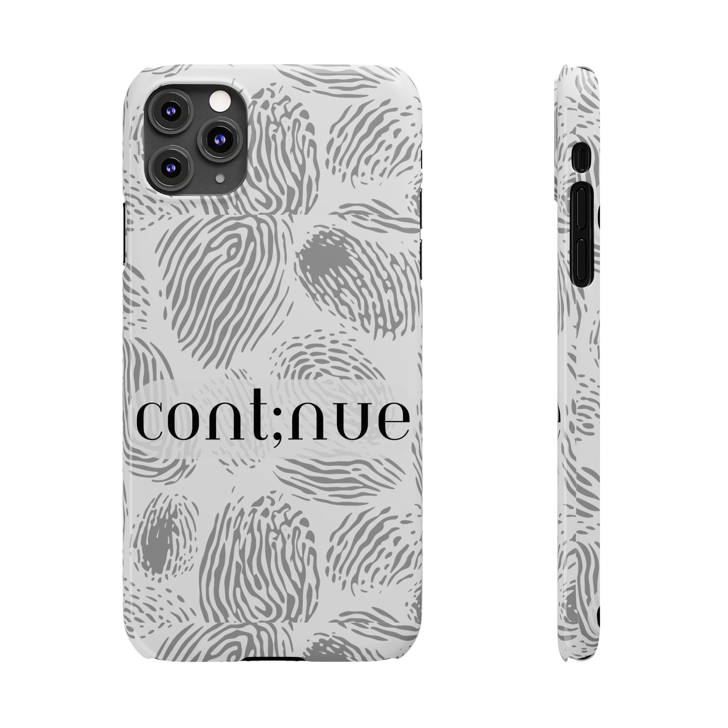 Fingerprint Design Slim Phone Case