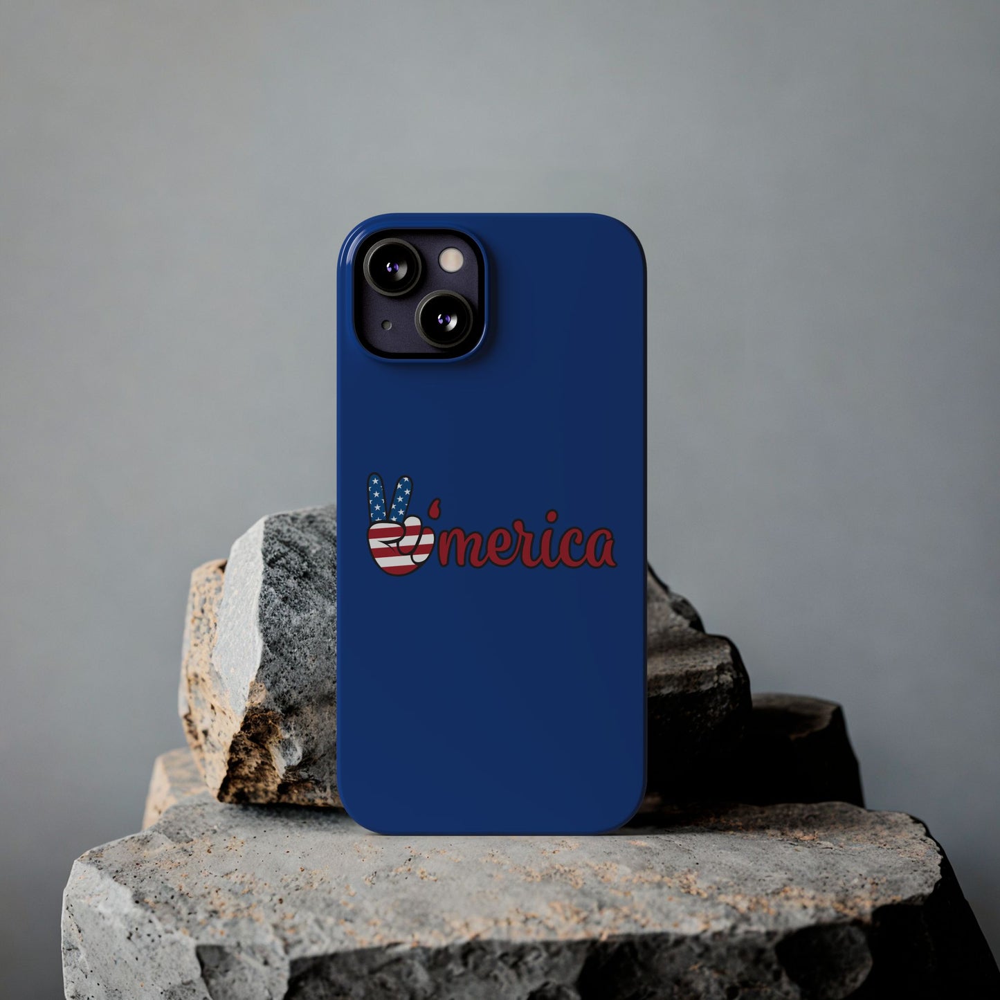 Slim Phone Case - 'Merica Design, Patriotic Phone Cover for Independence Day, 4th of July, USA Pride, Gift for Americans