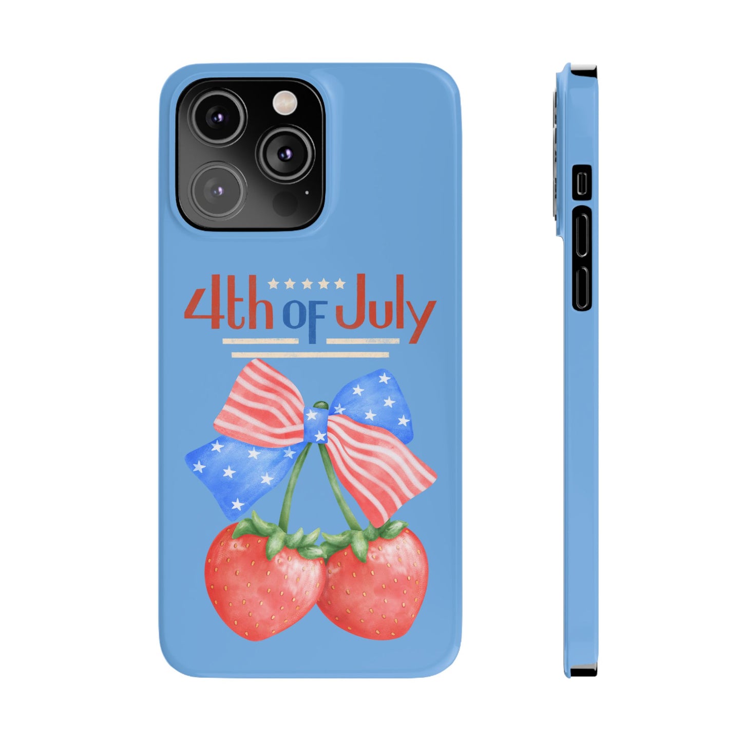 Patriotic Slim Phone Cases for 4th of July | Americana Accessories, Summer Gift, Holiday Celebration, Phone Protection