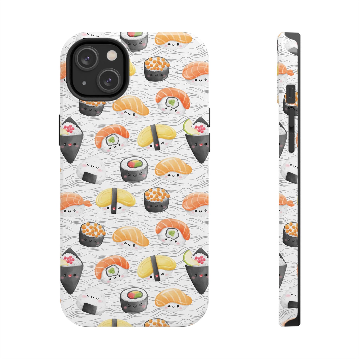 Cute Sushi Tough Phone Case - Durable and Stylish Design for Food Lovers