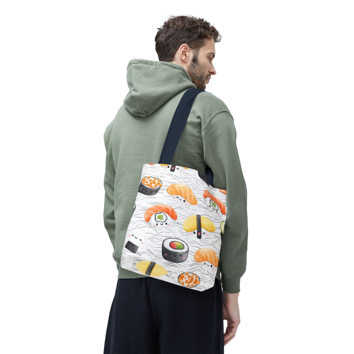 Cute Sushi Pattern Tote Bag - Perfect for Food Lovers