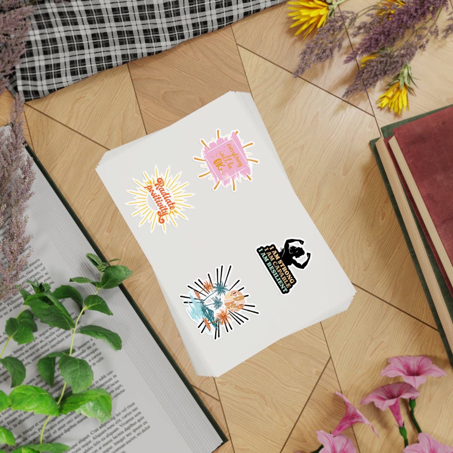 speak positivity Sticker Sheet Bundle, 10pcs