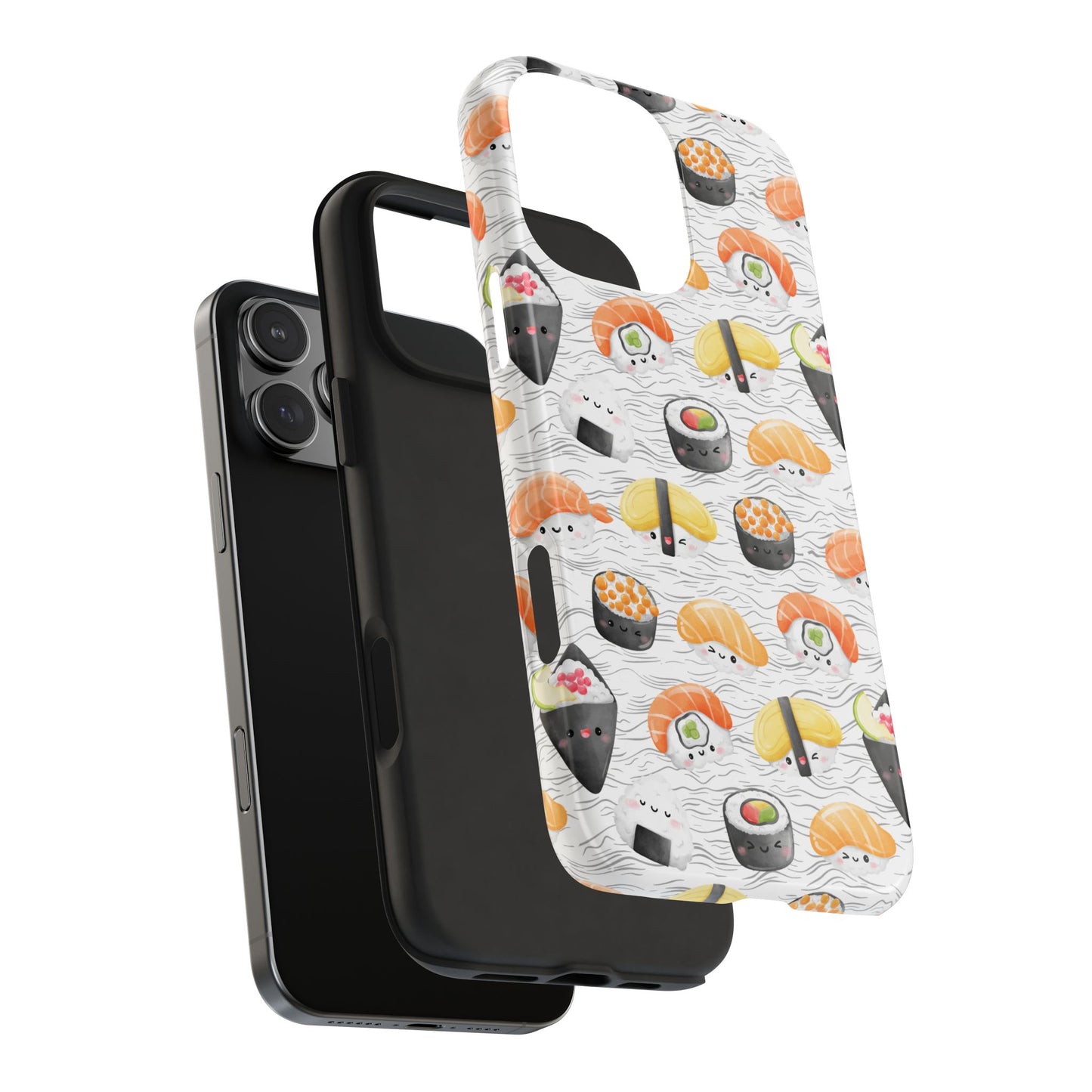 Cute Sushi Tough Phone Case - Durable and Stylish Design for Food Lovers
