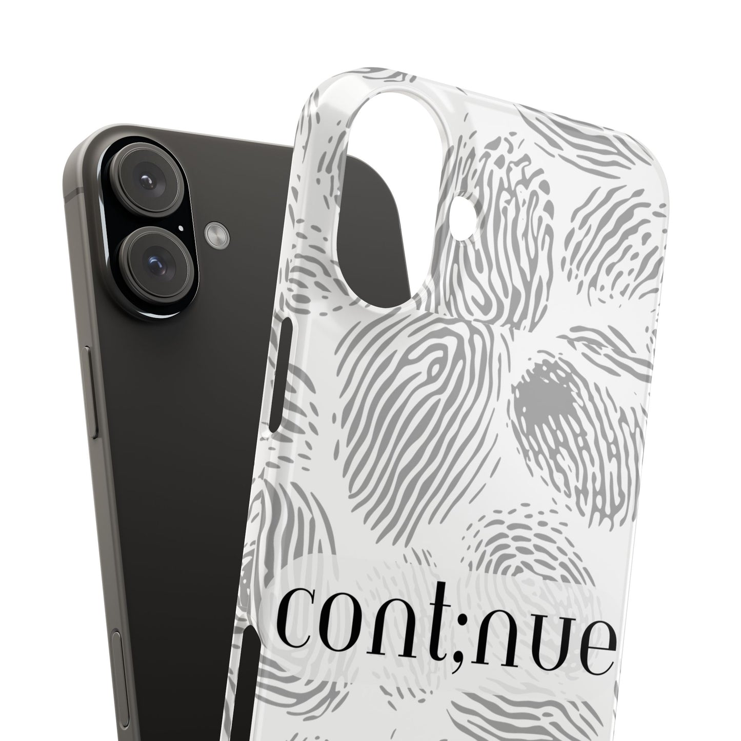 Fingerprint Design Slim Phone Case