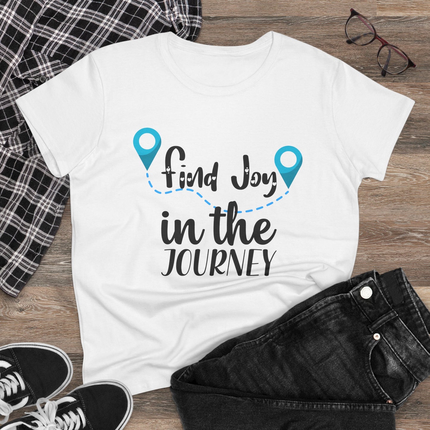 Cotton Tee - Find Joy in the Journey Graphic Shirt