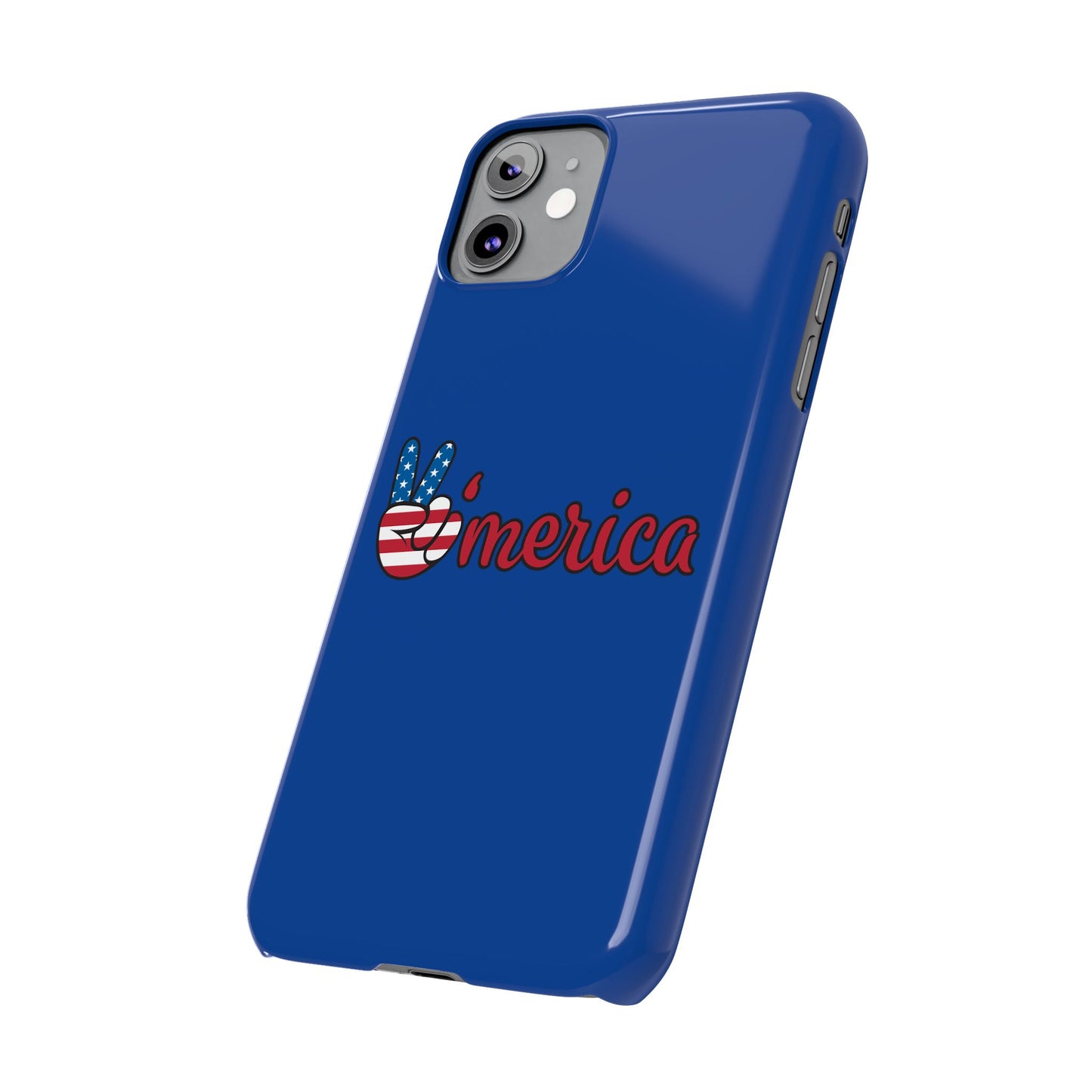 Slim Phone Case - 'Merica Design, Patriotic Phone Cover for Independence Day, 4th of July, USA Pride, Gift for Americans