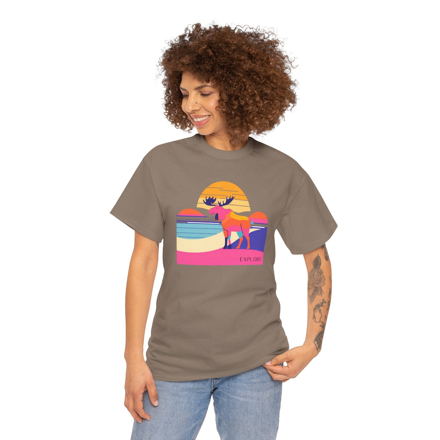Explore Moose Tee - Adventure Lovers