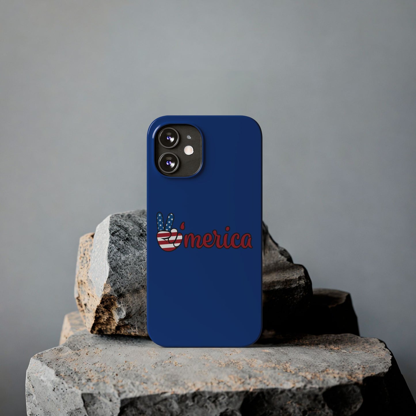Slim Phone Case - 'Merica Design, Patriotic Phone Cover for Independence Day, 4th of July, USA Pride, Gift for Americans