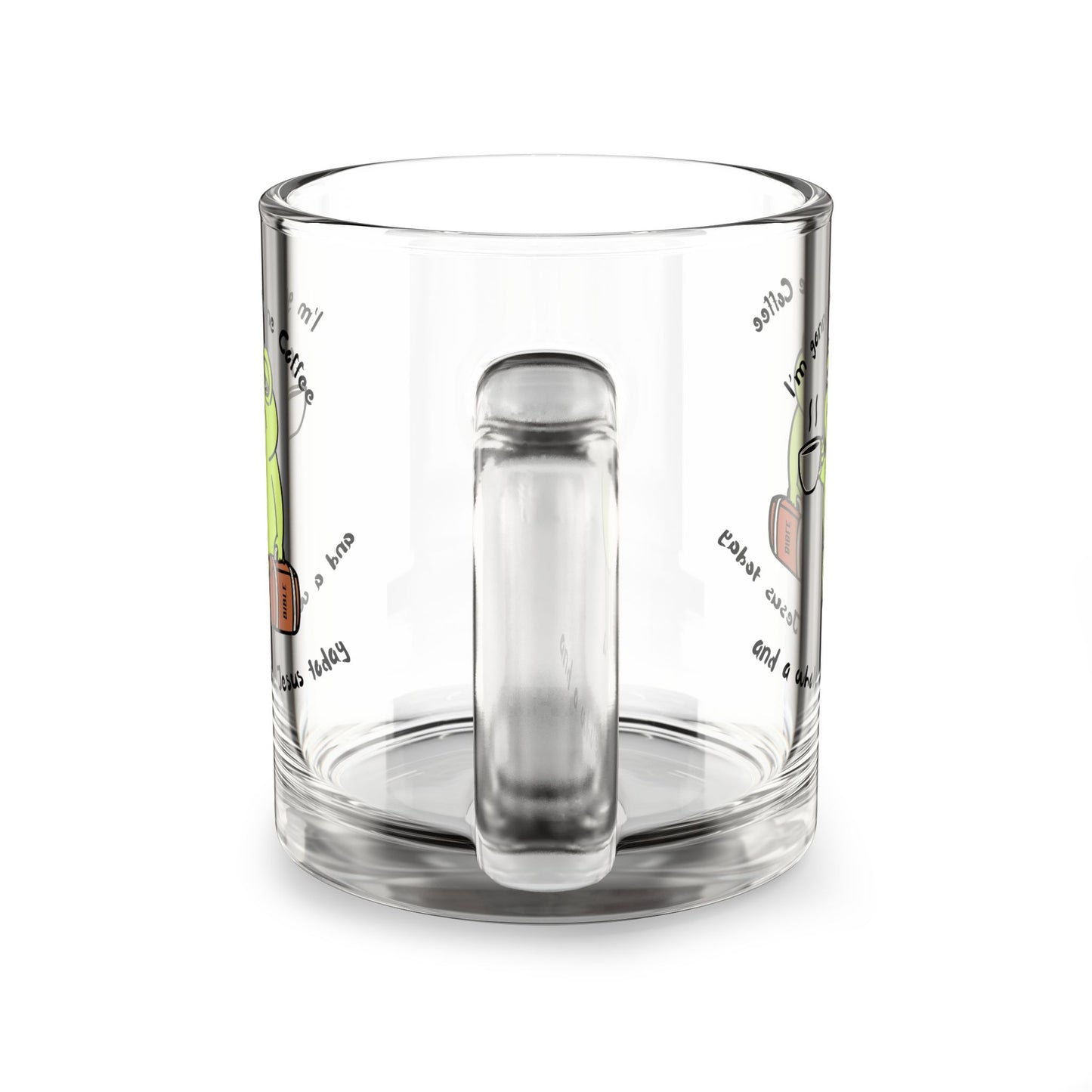 Funny Frog Glass Mug