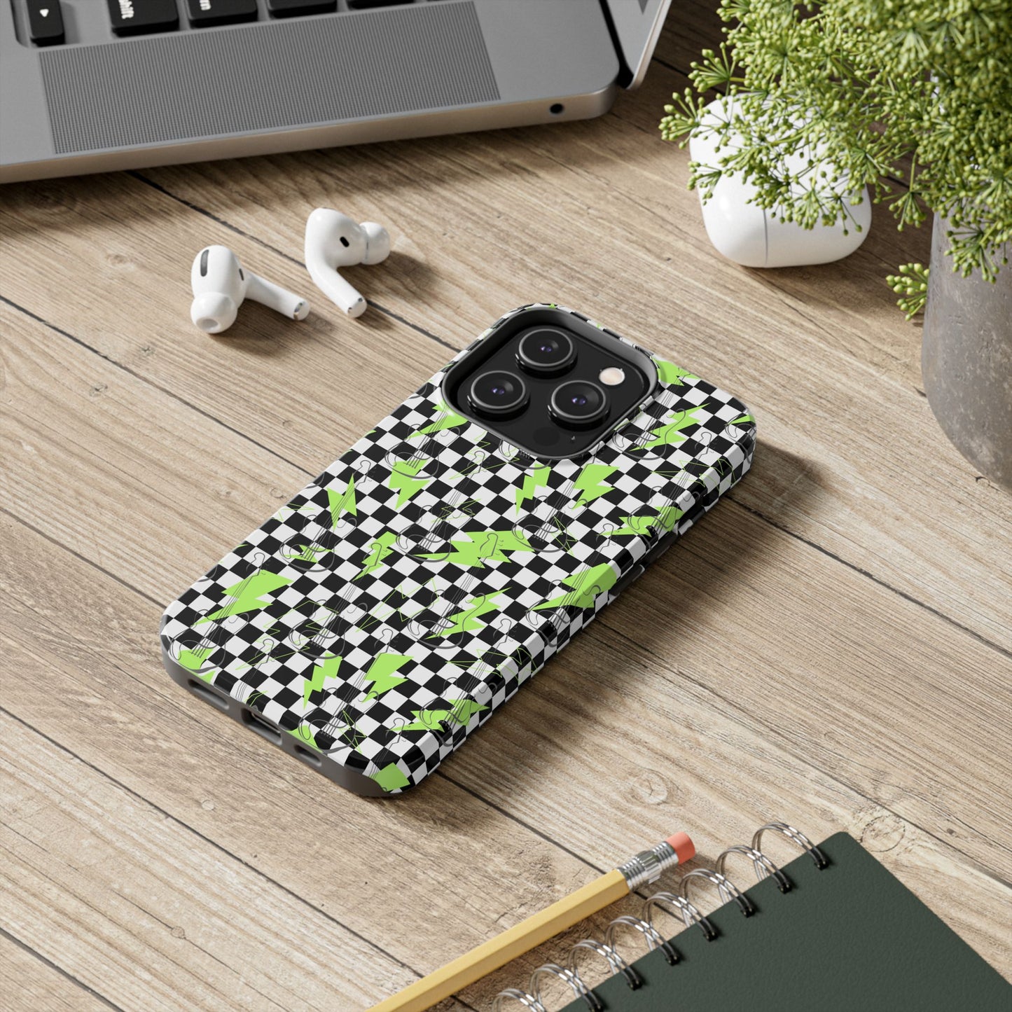 Phone Case - Lightening Guitar Rock the Day Design