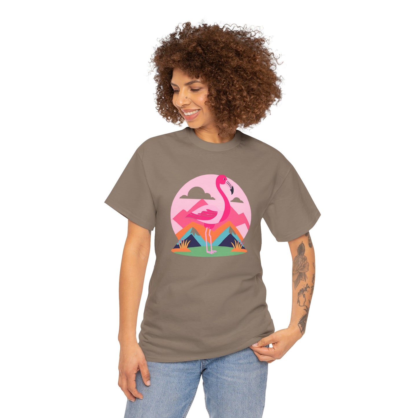Flamingo Tee- Cotton T-shirt