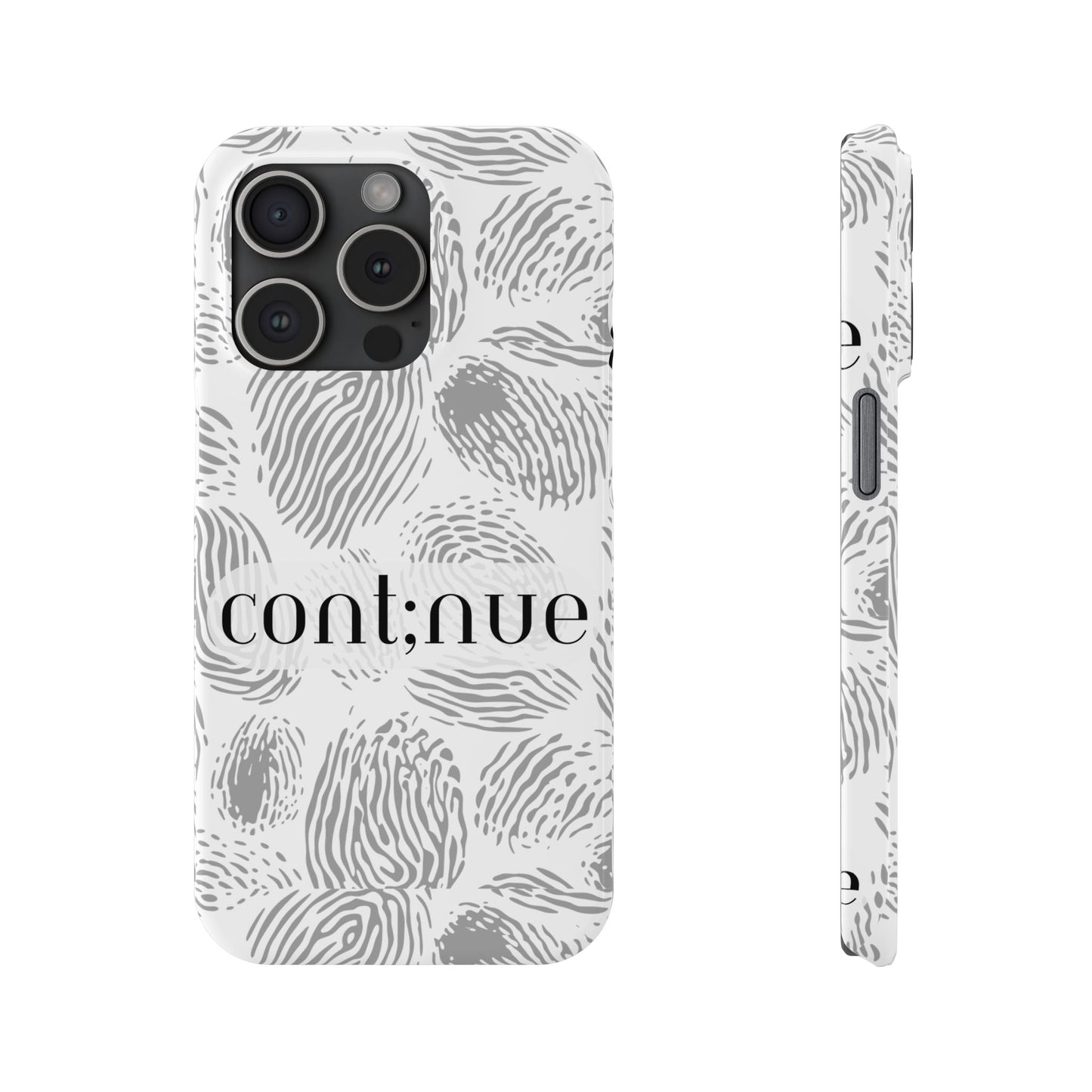 Fingerprint Design Slim Phone Case