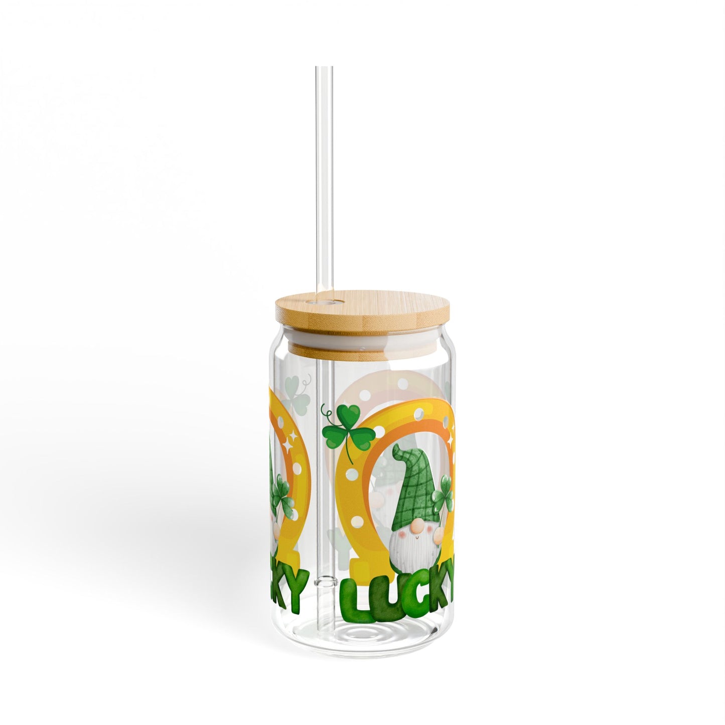 Lucky Gnome 16oz Sipper Glass