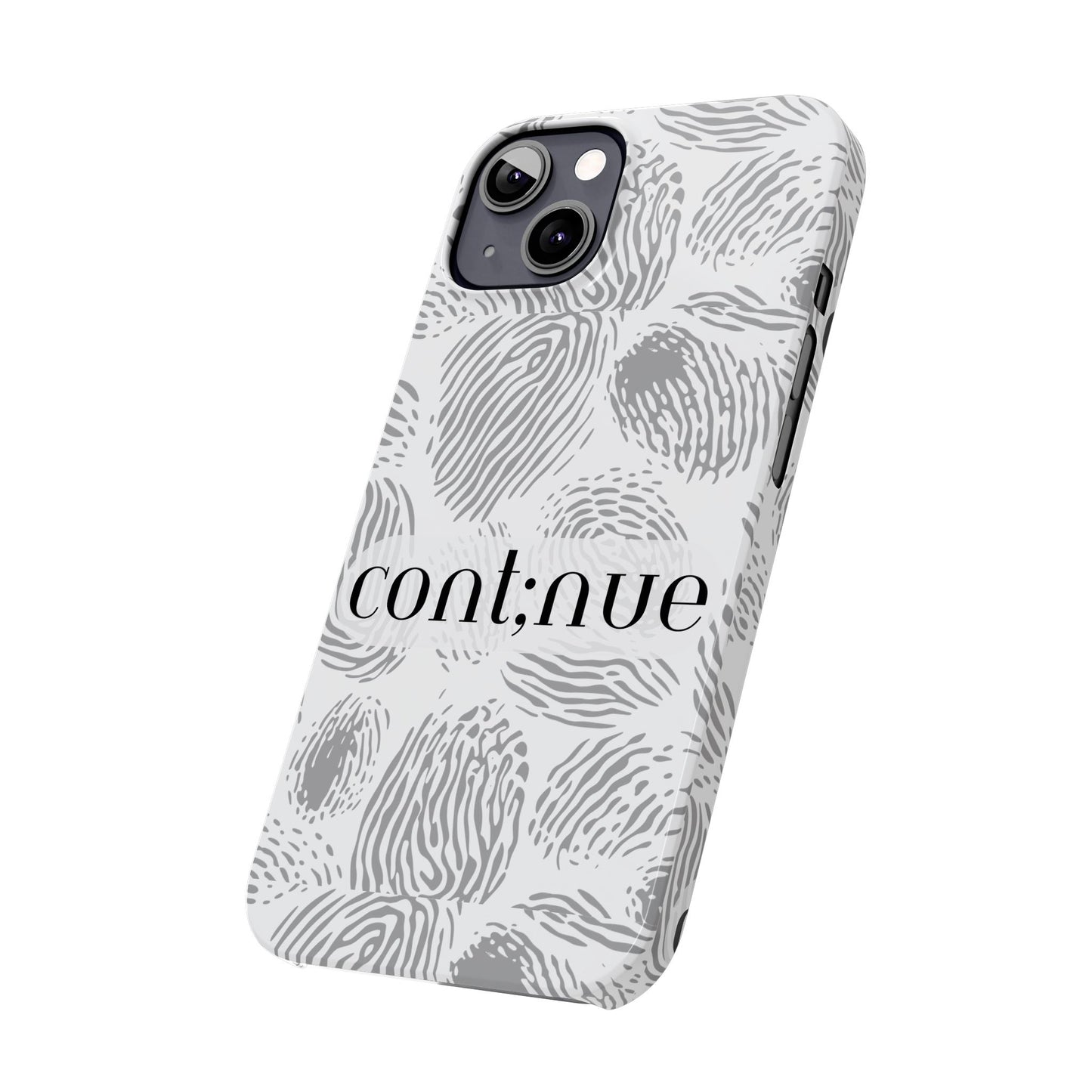 Fingerprint Design Slim Phone Case