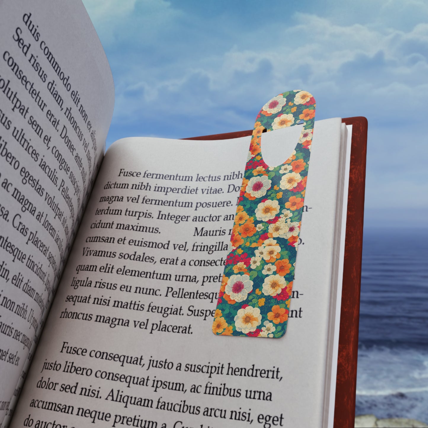 Floral Metal Bookmark
