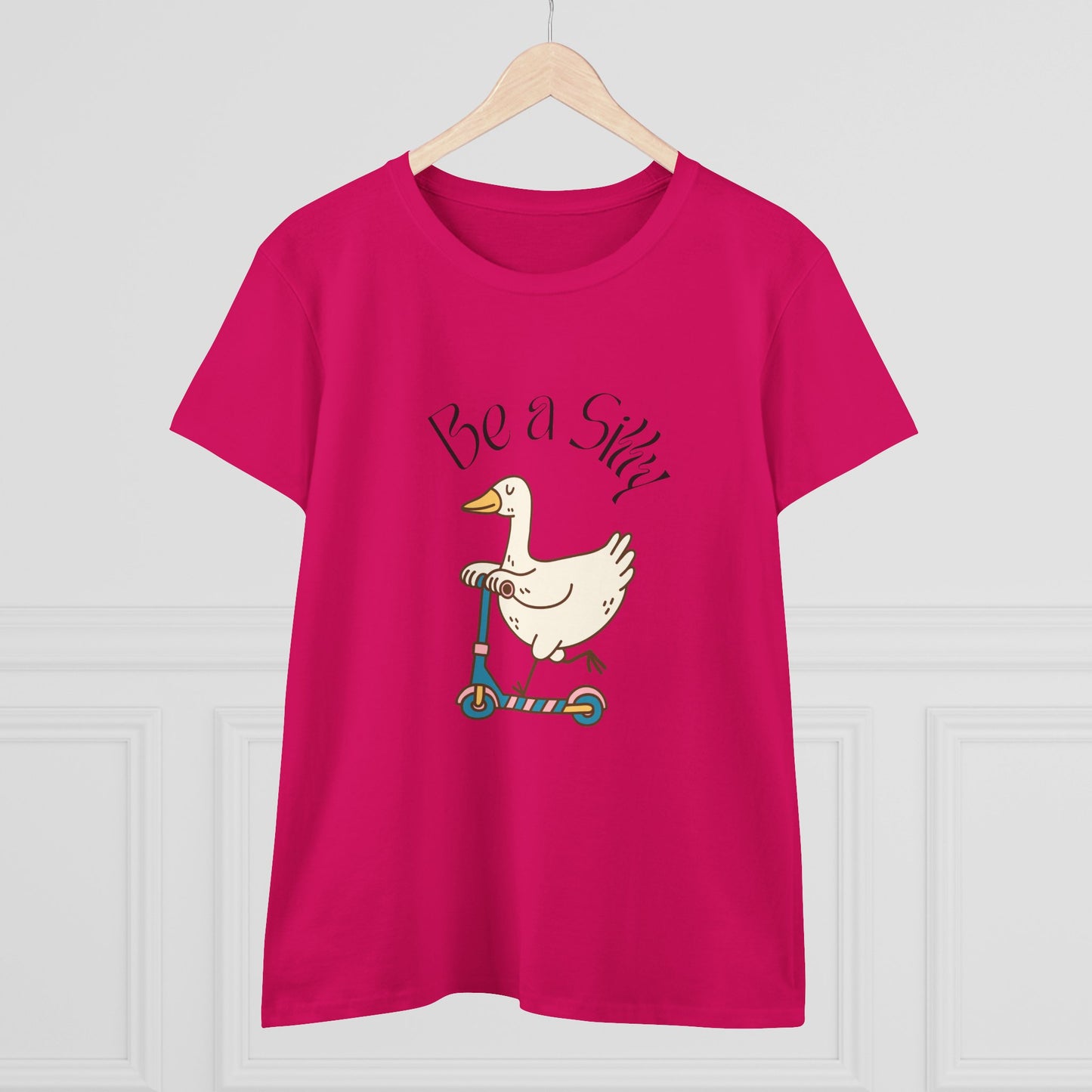 Be a Silly Goose Women's Midweight Cotton Tee shirt