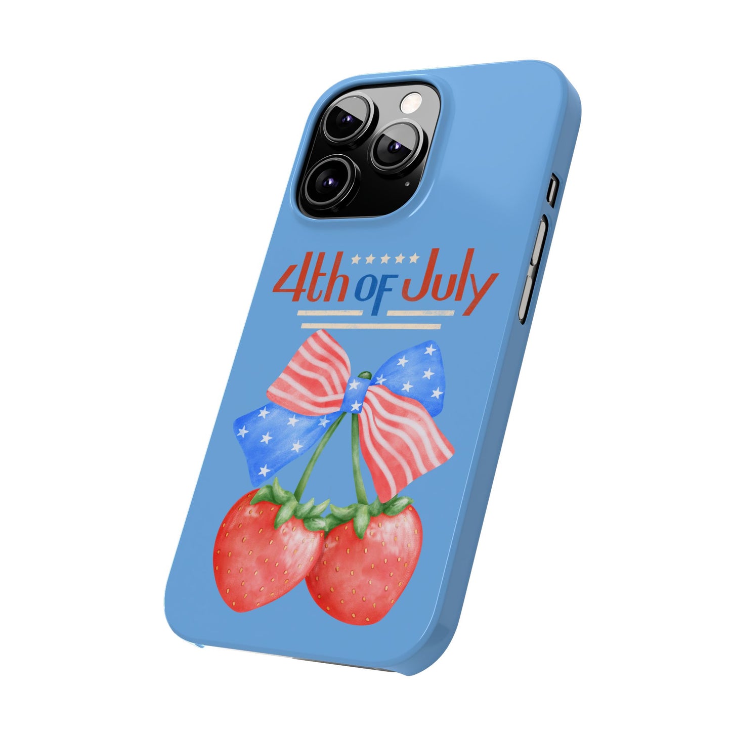 Patriotic Slim Phone Cases for 4th of July | Americana Accessories, Summer Gift, Holiday Celebration, Phone Protection