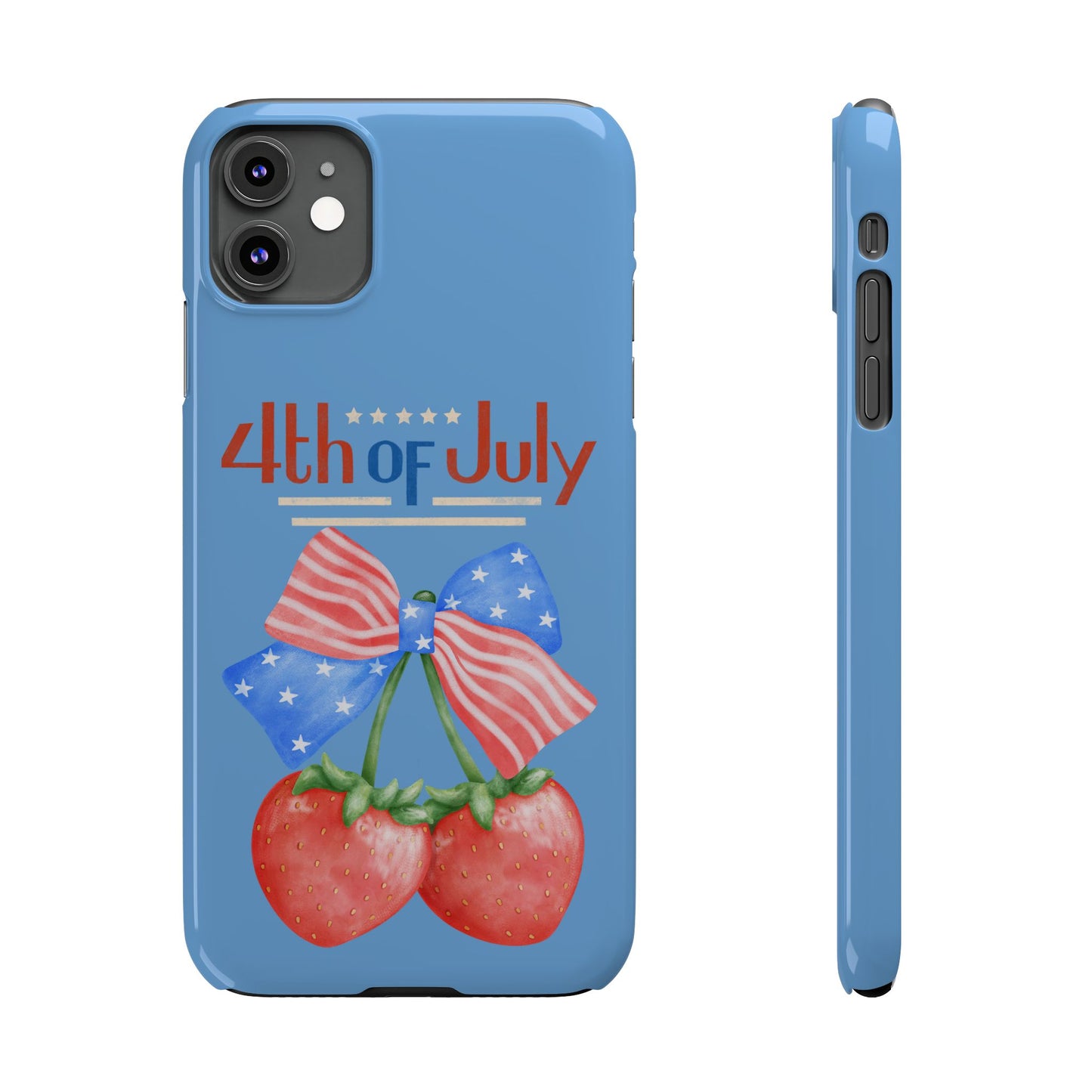 Patriotic Slim Phone Cases for 4th of July | Americana Accessories, Summer Gift, Holiday Celebration, Phone Protection