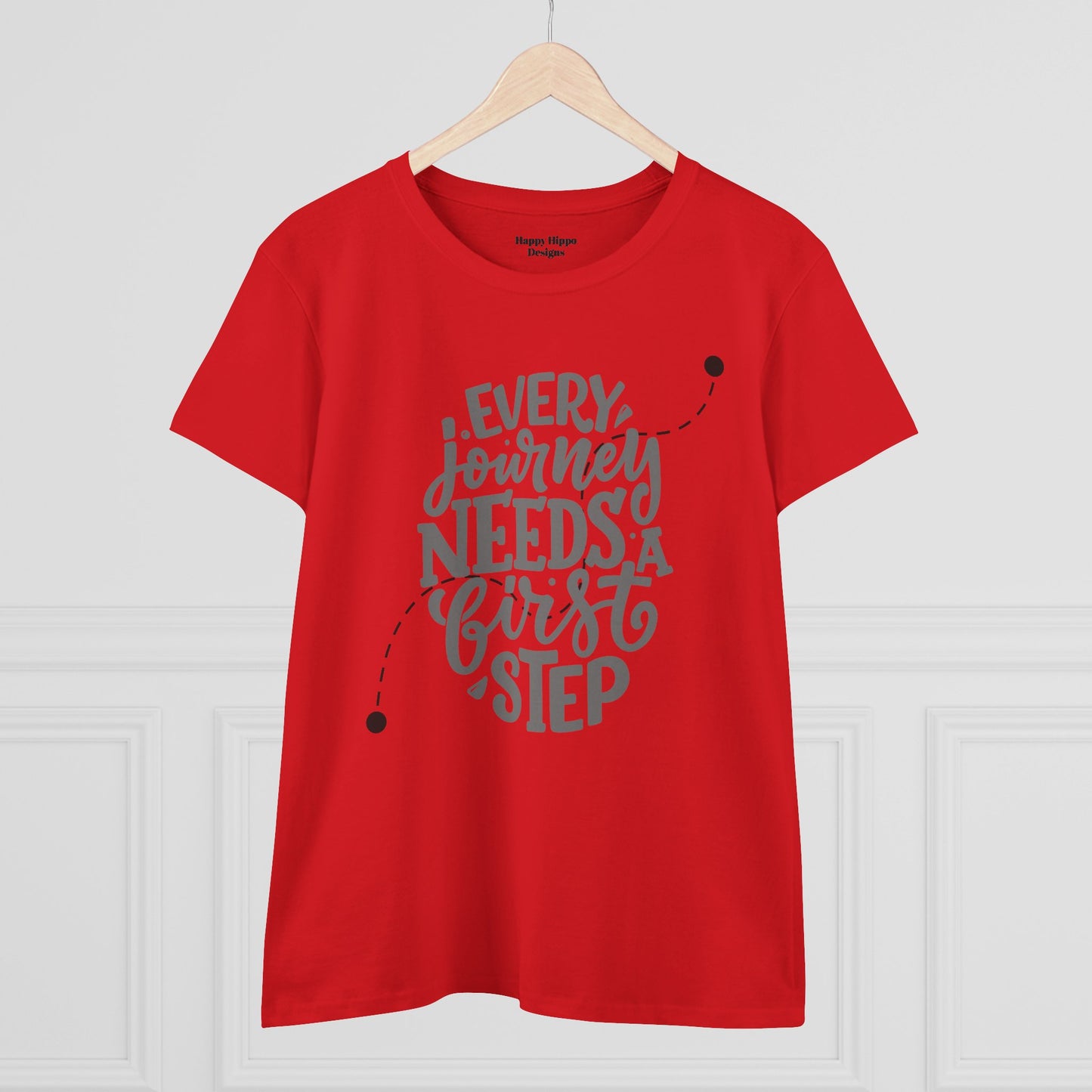 Inspirational Tee- 'Every Journey Needs a First Step'