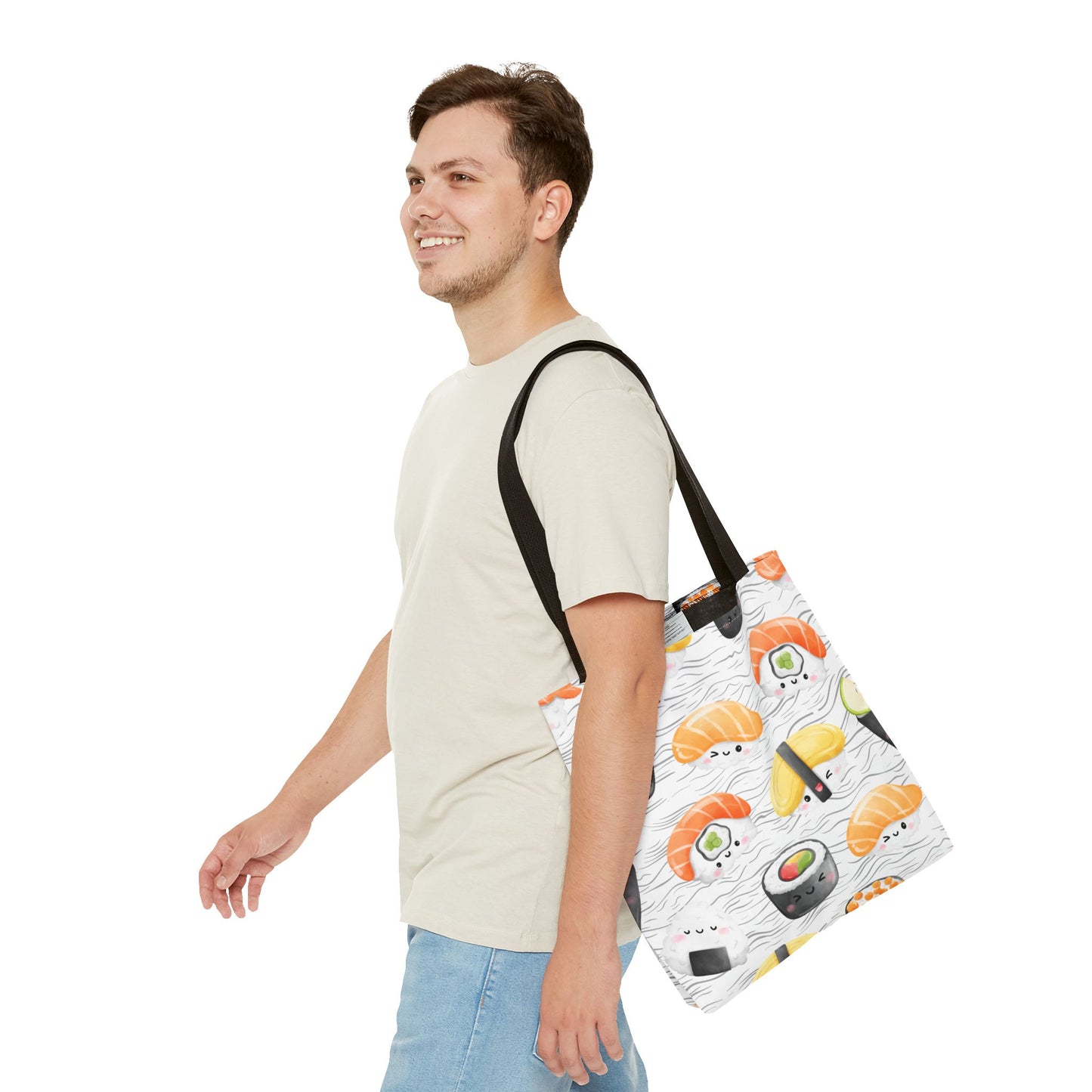 Cute Sushi Pattern Tote Bag - Perfect for Food Lovers