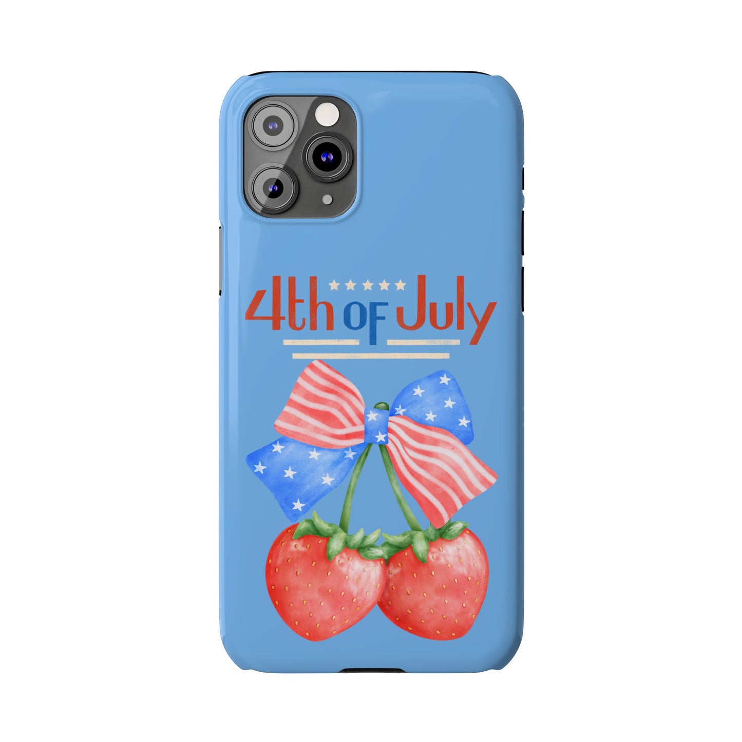 Patriotic Slim Phone Cases for 4th of July | Americana Accessories, Summer Gift, Holiday Celebration, Phone Protection