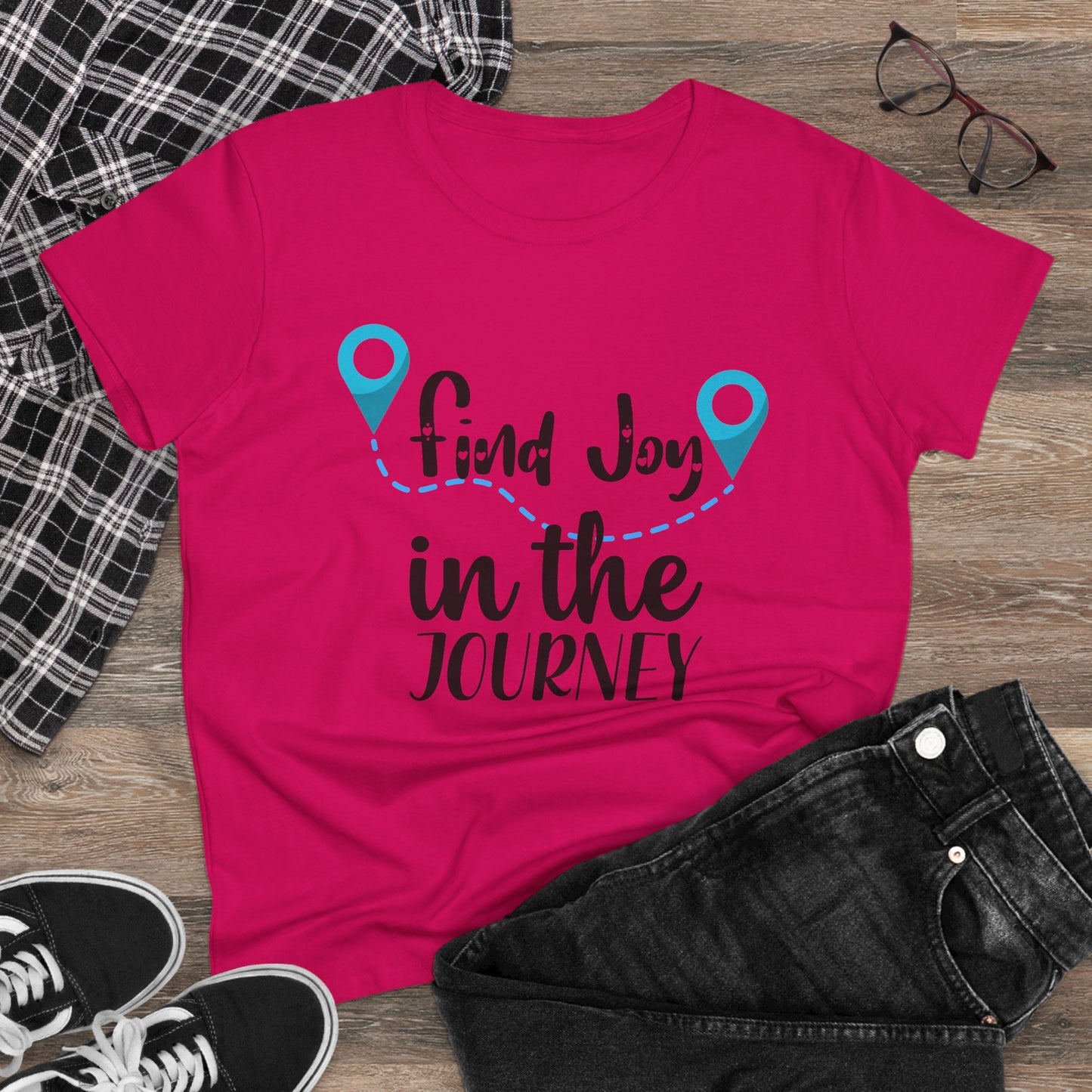 Cotton Tee - Find Joy in the Journey Graphic Shirt