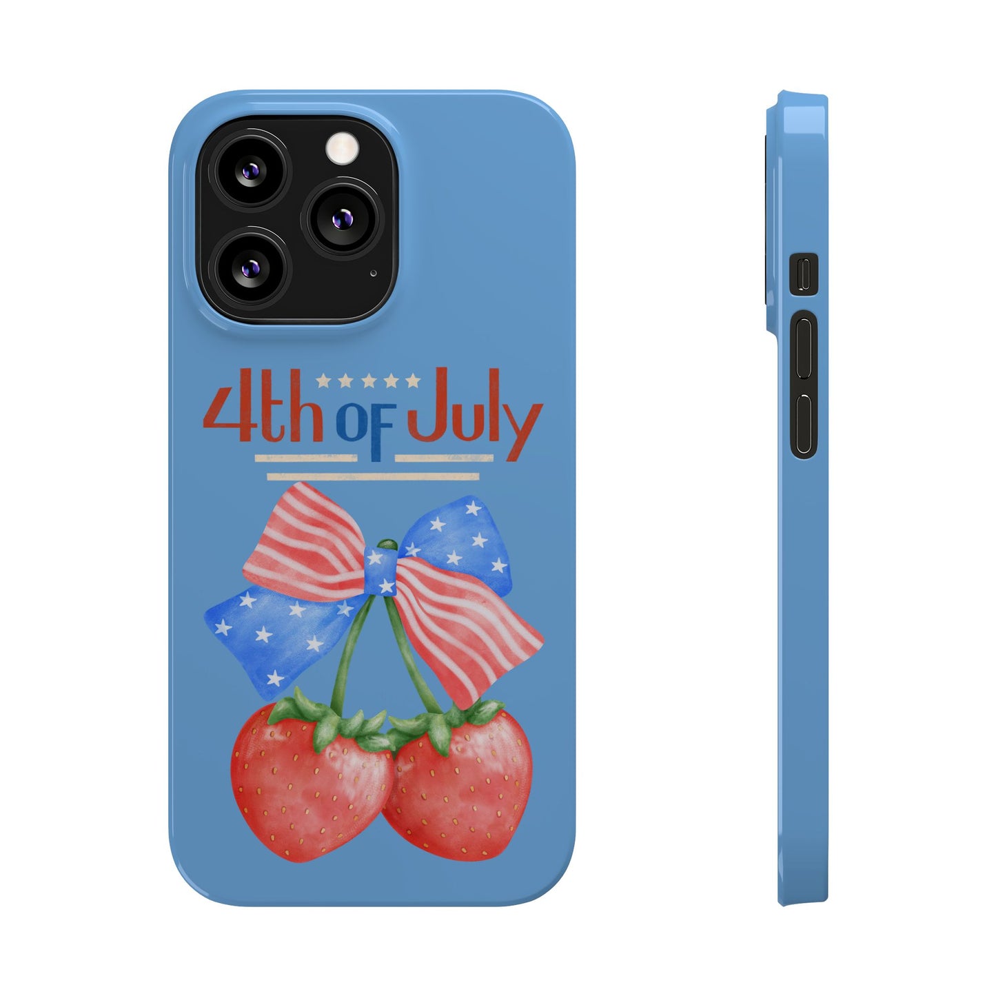 Patriotic Slim Phone Cases for 4th of July | Americana Accessories, Summer Gift, Holiday Celebration, Phone Protection