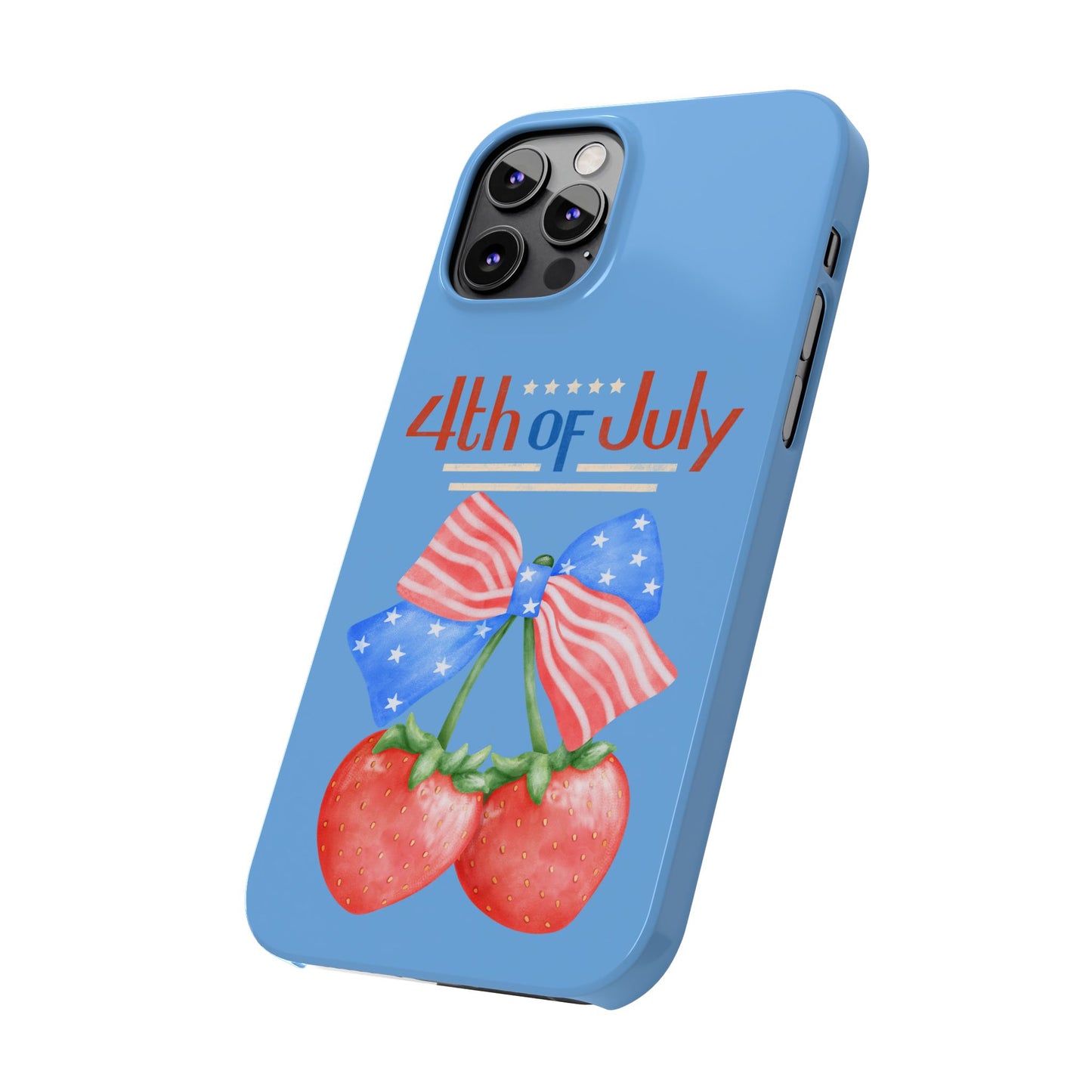 Patriotic Slim Phone Cases for 4th of July | Americana Accessories, Summer Gift, Holiday Celebration, Phone Protection