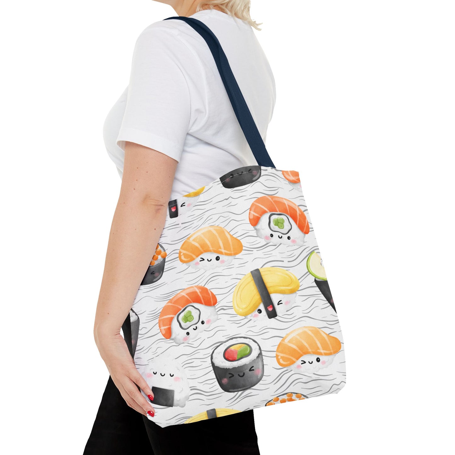 Cute Sushi Pattern Tote Bag - Perfect for Food Lovers