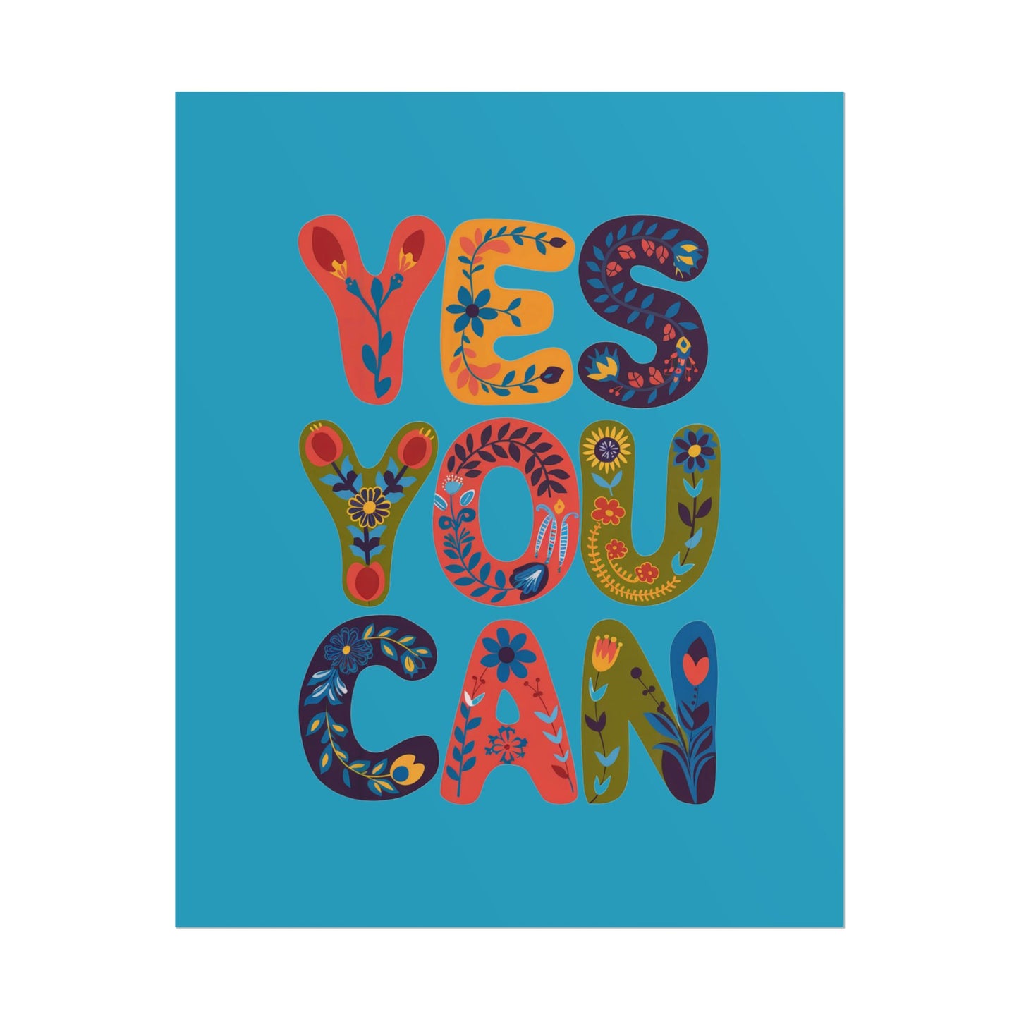Poster - Yes You Can Inspirational Poster
