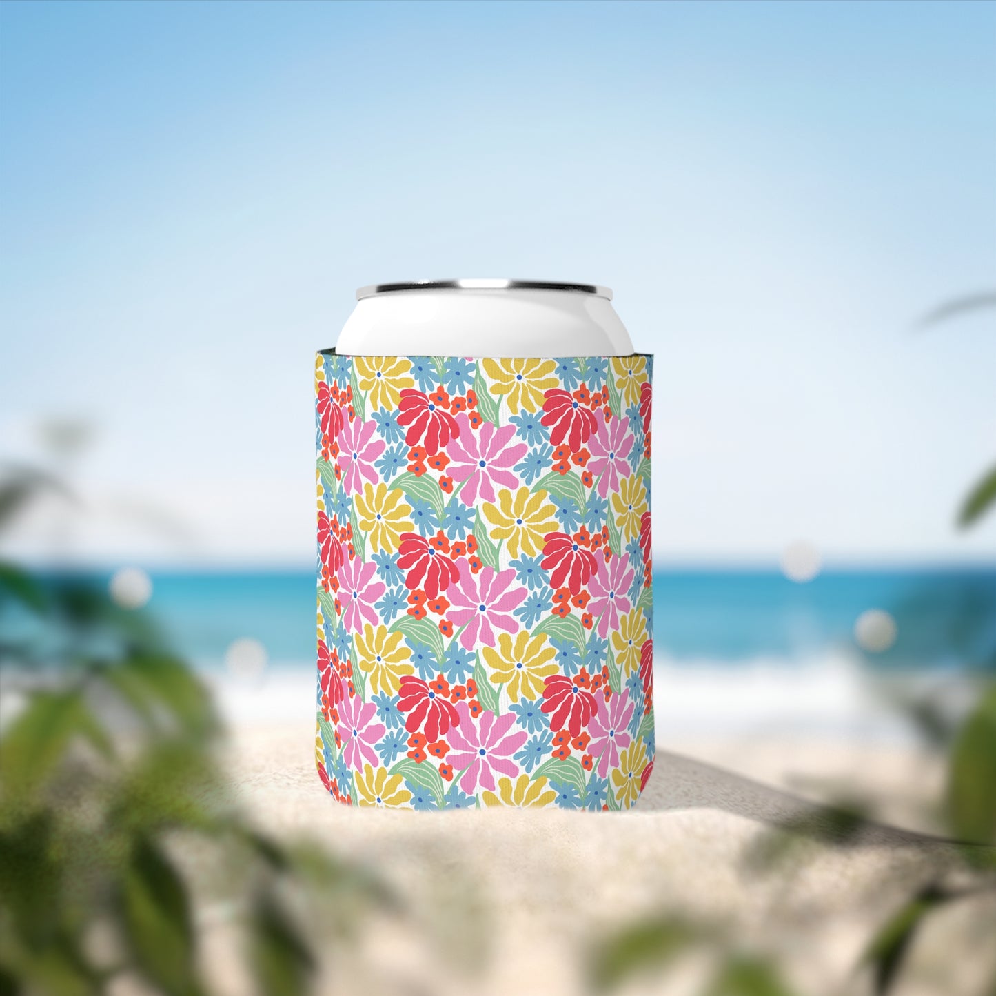 Floral Can Cooler Sleeve