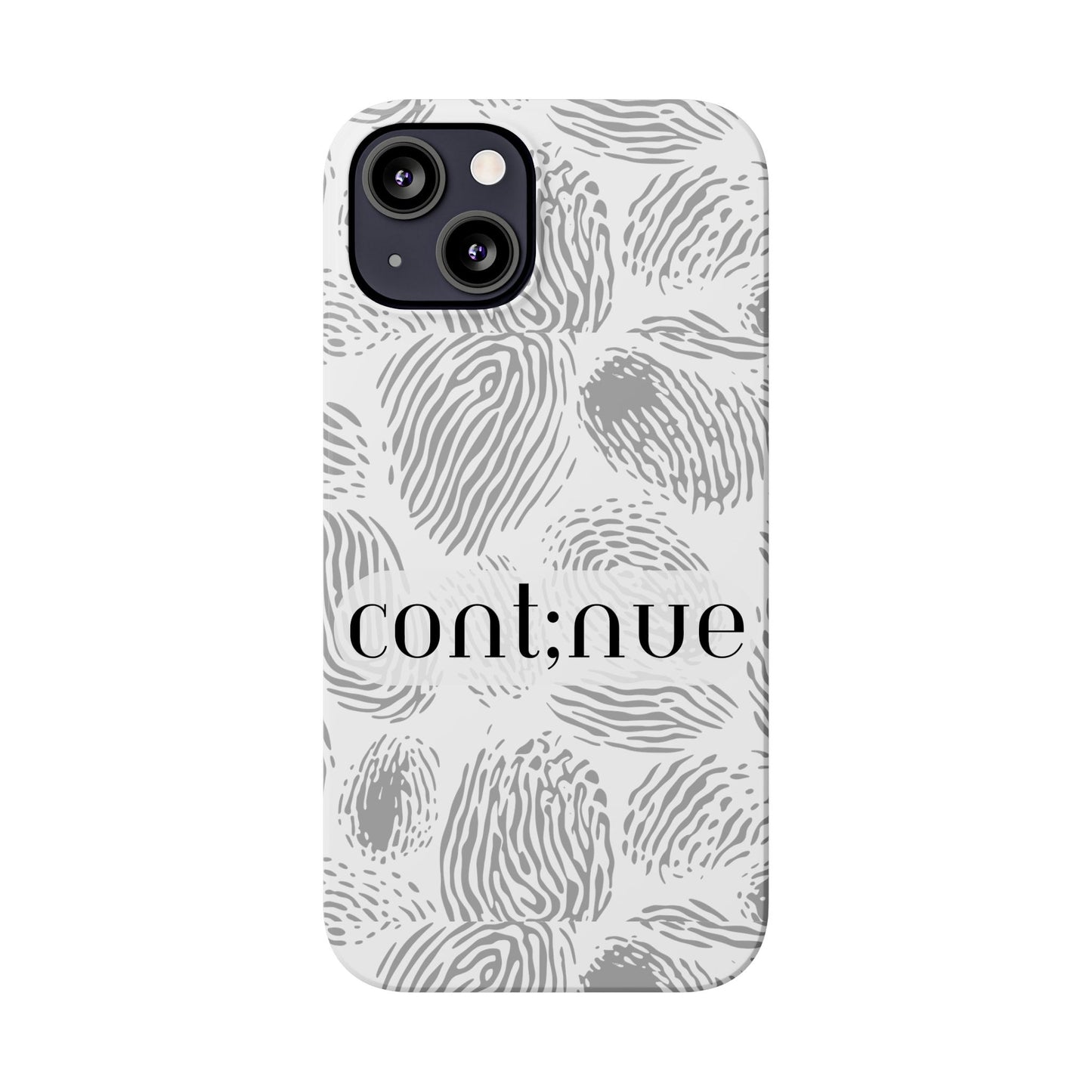 Fingerprint Design Slim Phone Case