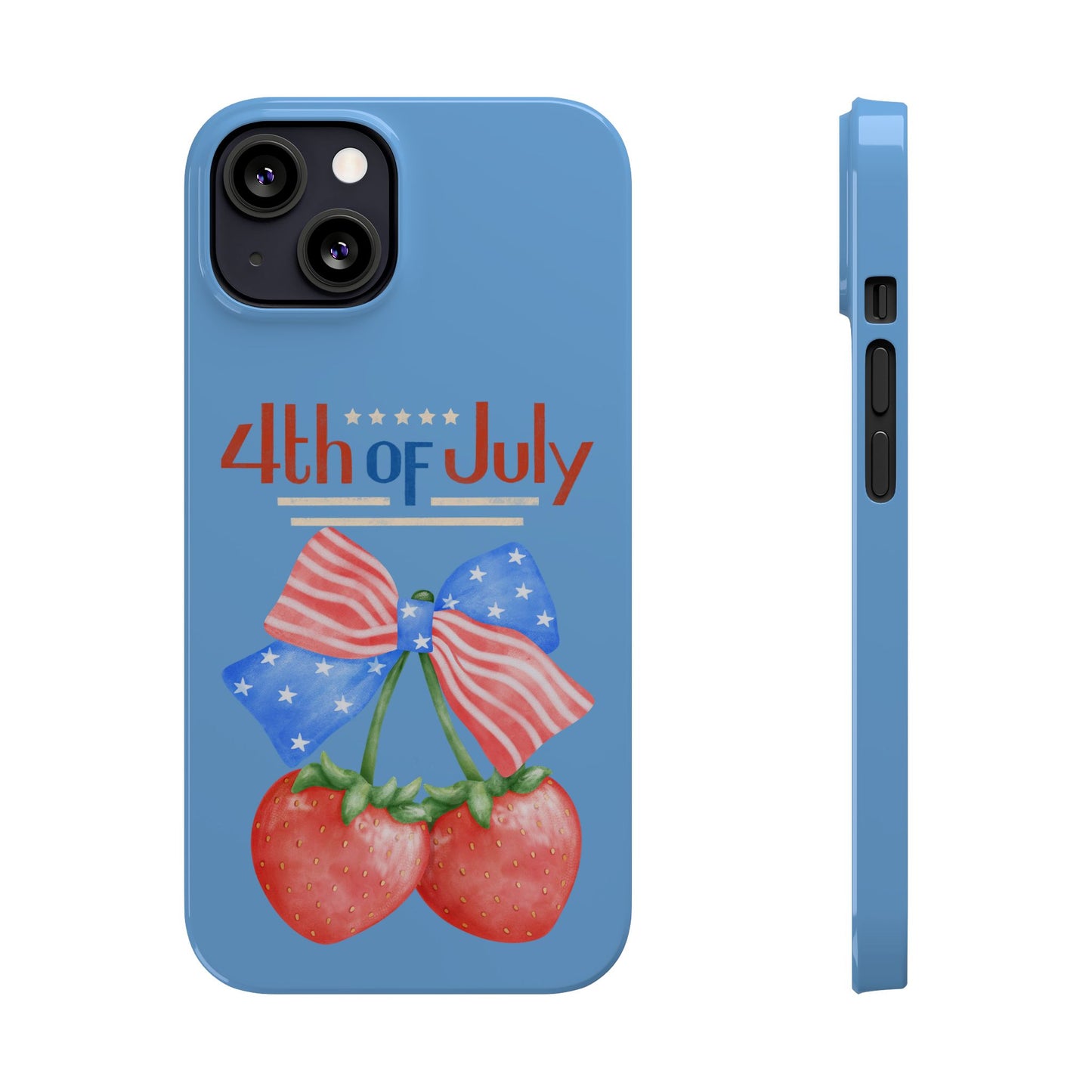 Patriotic Slim Phone Cases for 4th of July | Americana Accessories, Summer Gift, Holiday Celebration, Phone Protection
