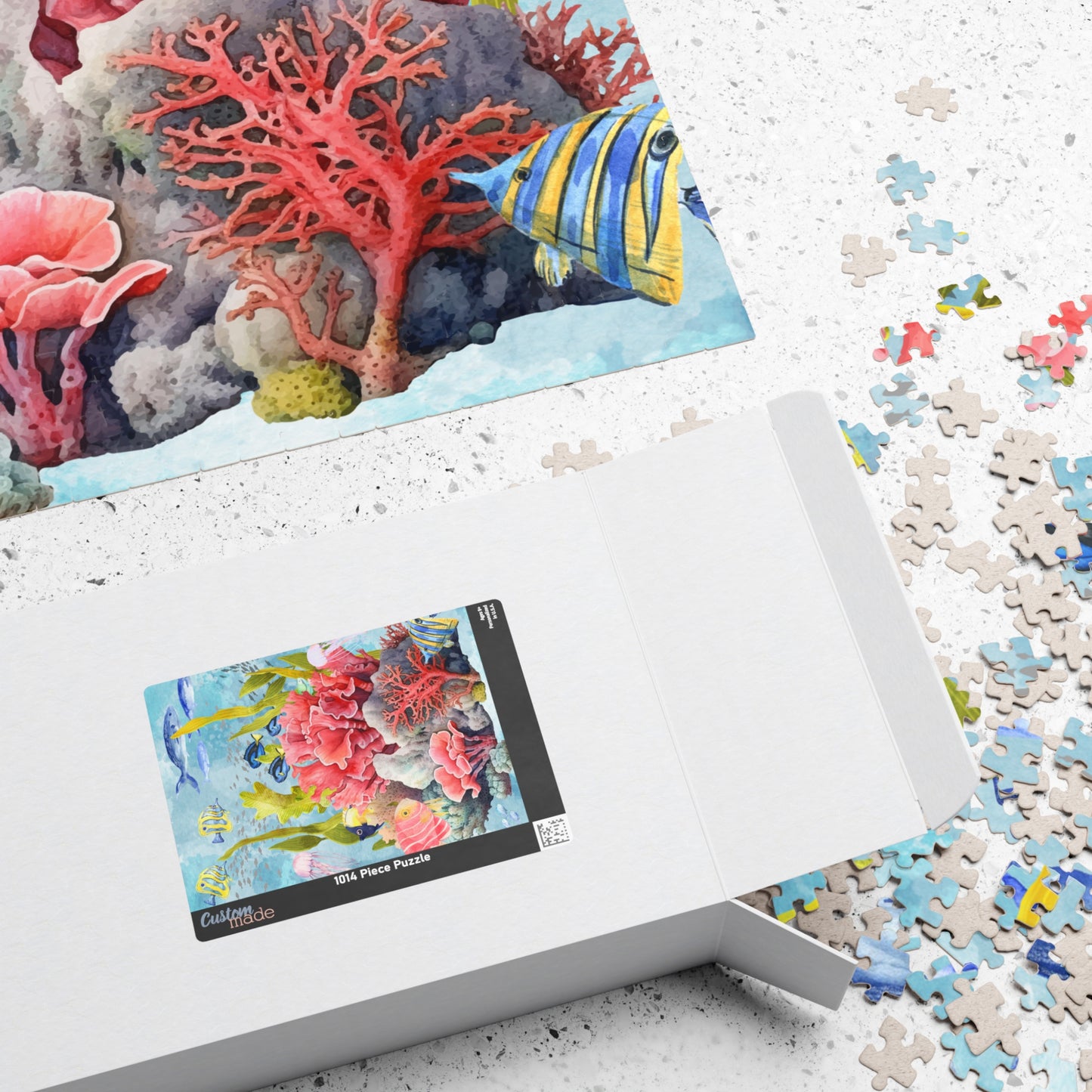 Vibrant Coral Reef Puzzle - Ocean Decor, Family Activity, Gift for Ocean Lovers, Underwater Art
