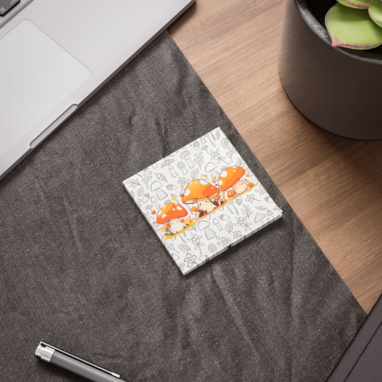 Cute Mushroom Post-it® Note Pads - Whimsical Sticky Notes for Nature Lovers