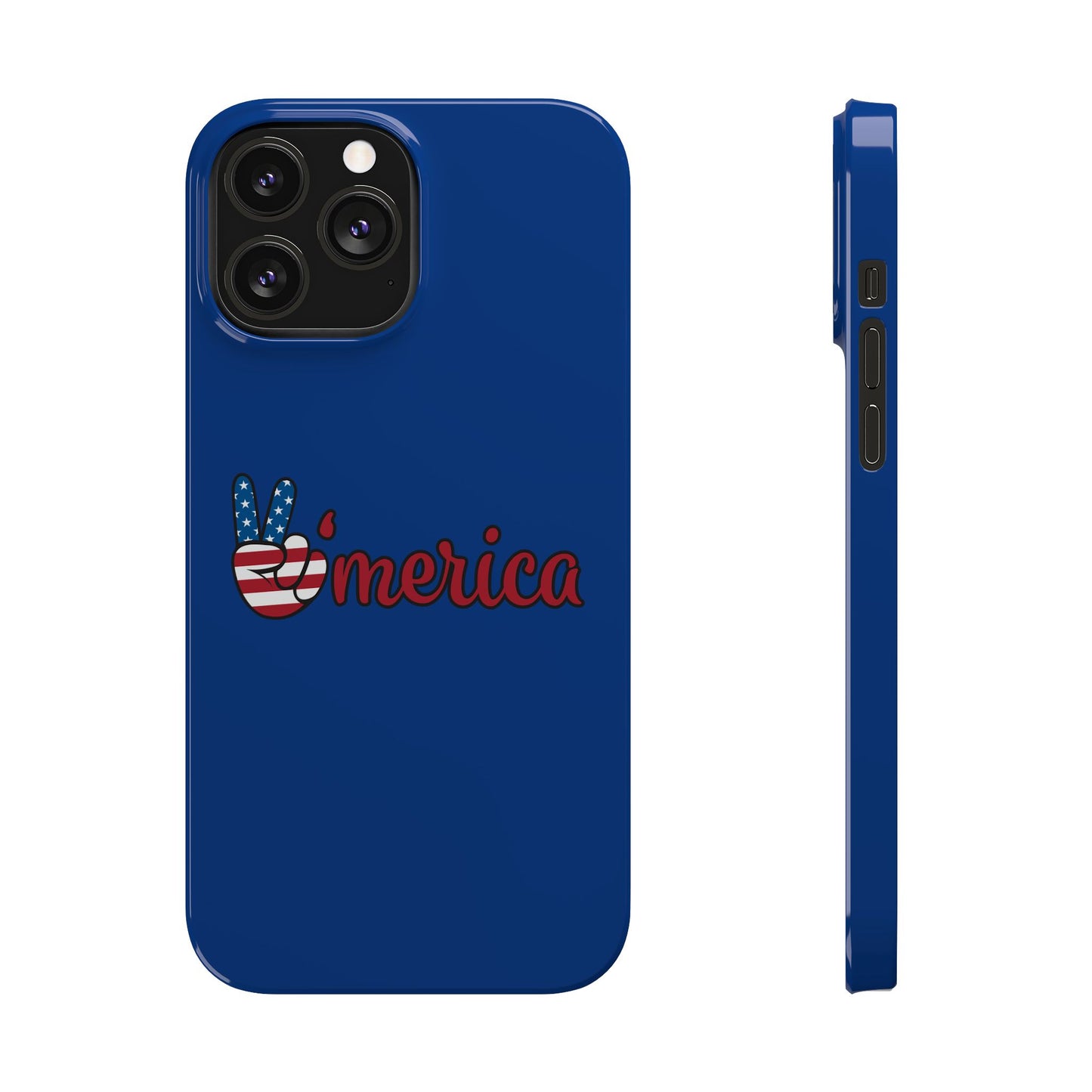Slim Phone Case - 'Merica Design, Patriotic Phone Cover for Independence Day, 4th of July, USA Pride, Gift for Americans