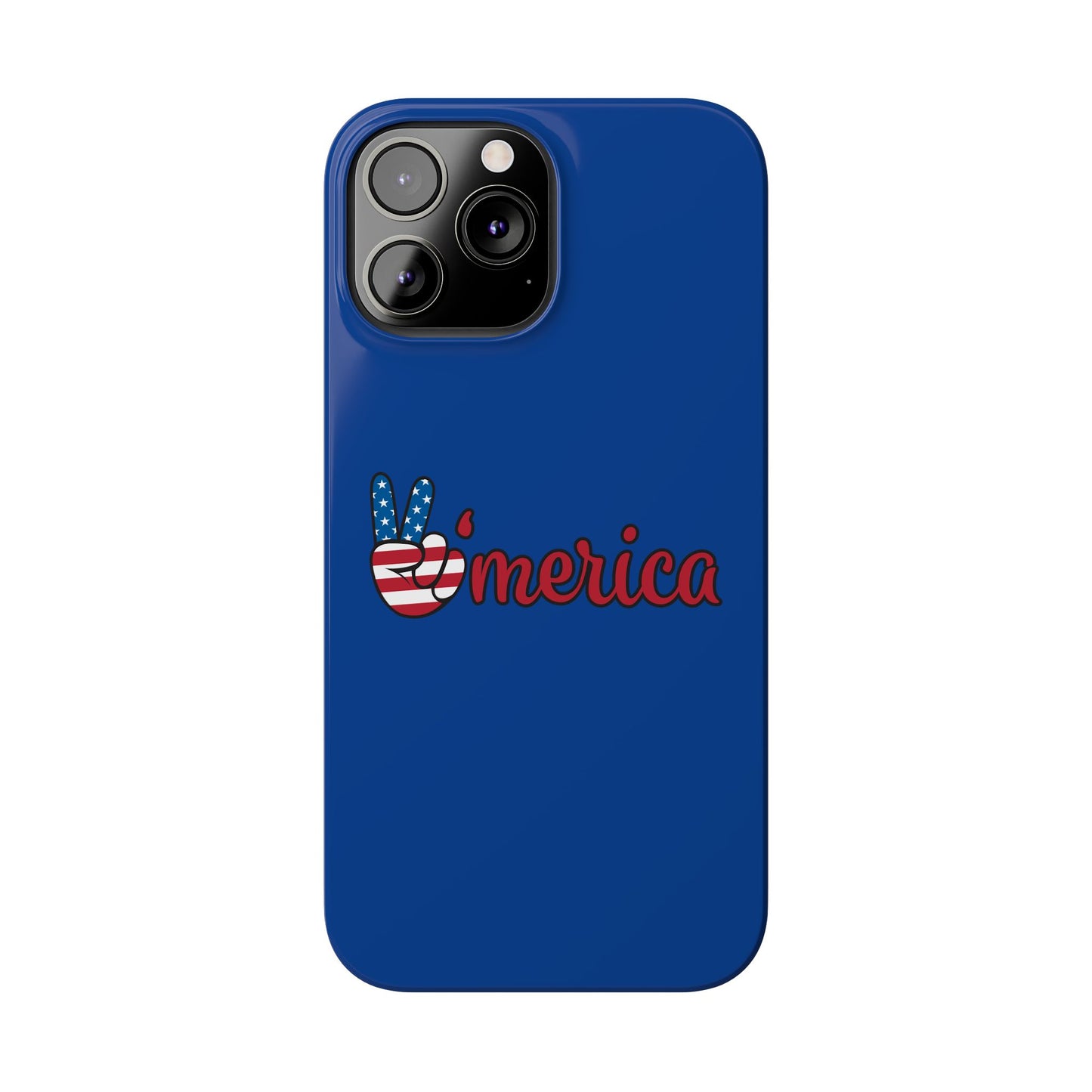 Slim Phone Case - 'Merica Design, Patriotic Phone Cover for Independence Day, 4th of July, USA Pride, Gift for Americans