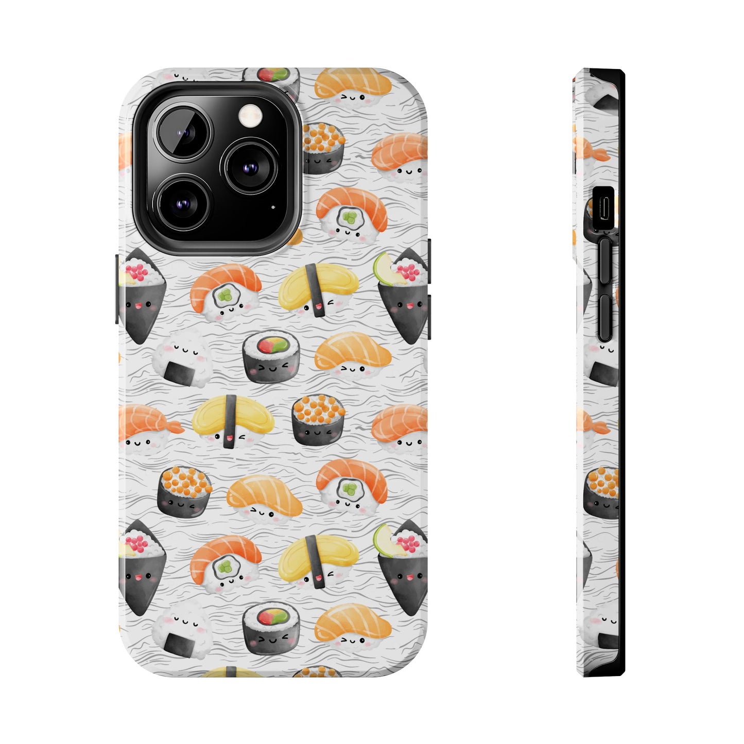 Cute Sushi Tough Phone Case - Durable and Stylish Design for Food Lovers