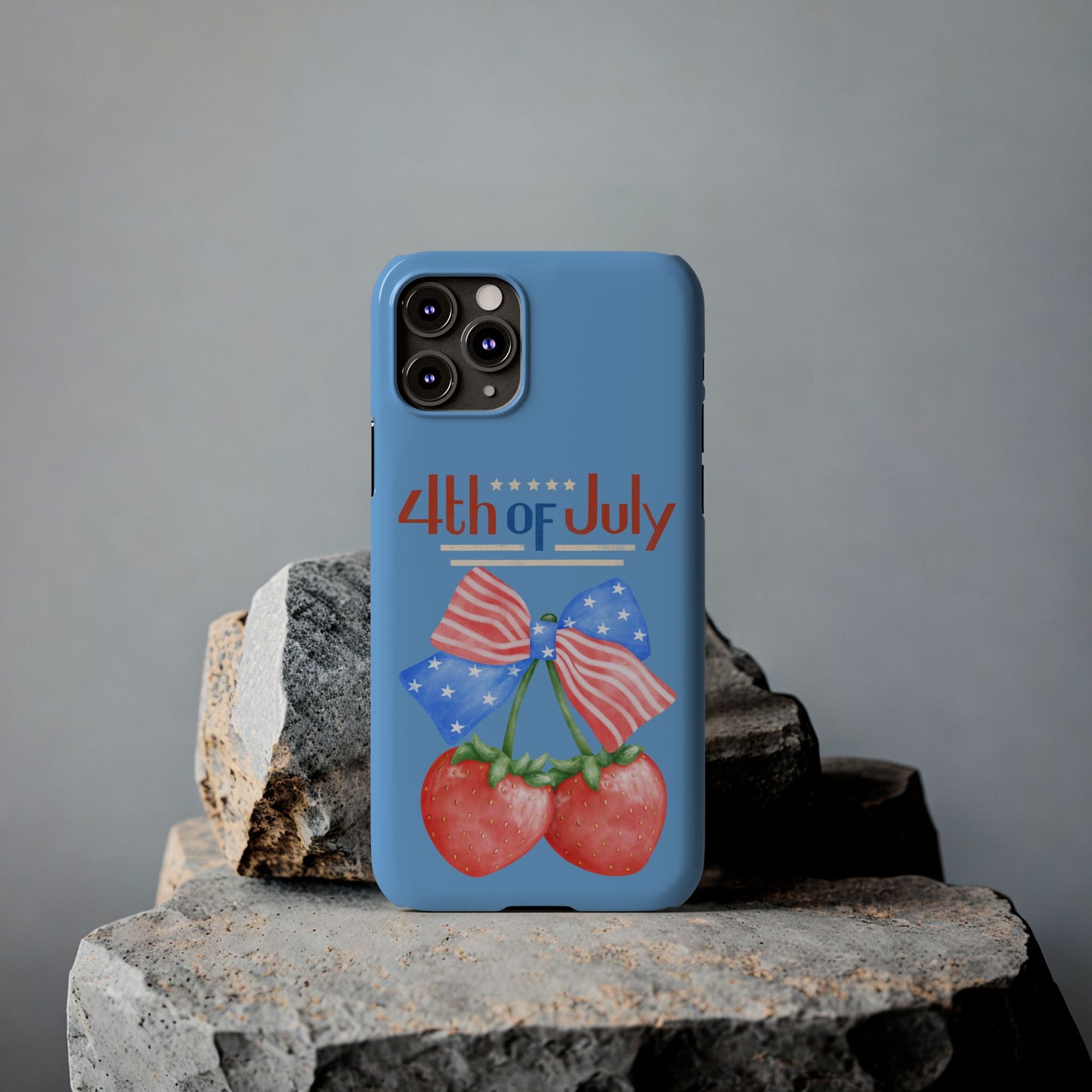Patriotic Slim Phone Cases for 4th of July | Americana Accessories, Summer Gift, Holiday Celebration, Phone Protection