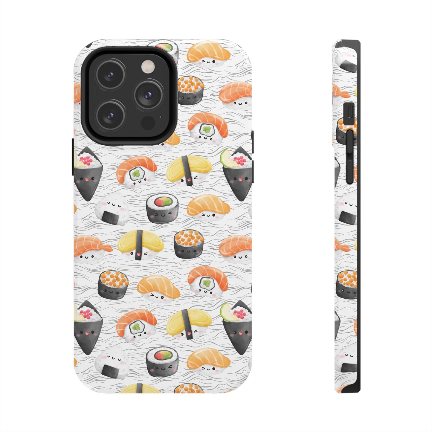 Cute Sushi Tough Phone Case - Durable and Stylish Design for Food Lovers