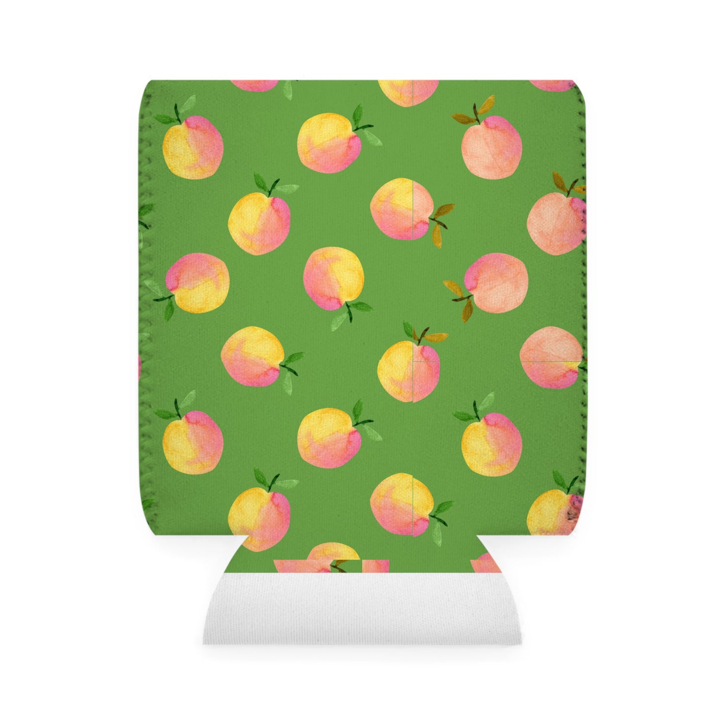 Peach Print Can Cooler Sleeve