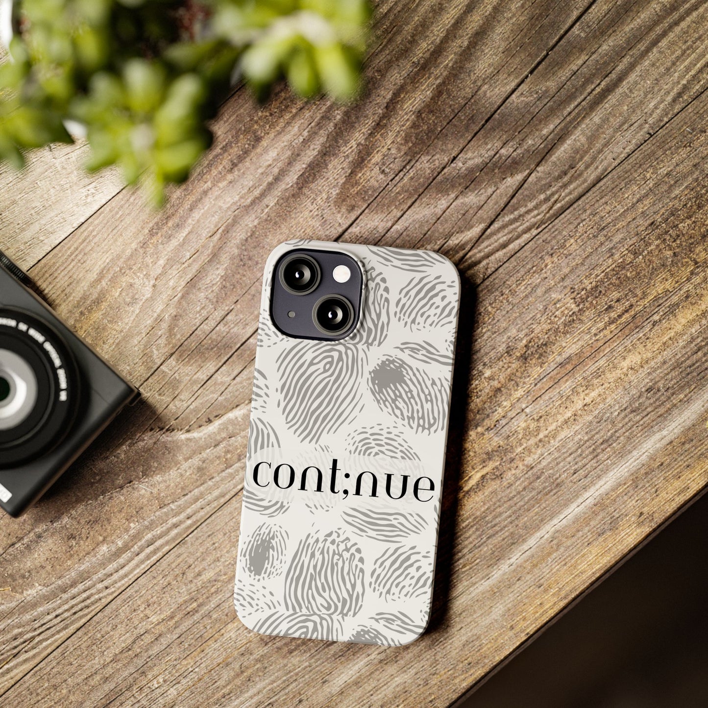Fingerprint Design Slim Phone Case