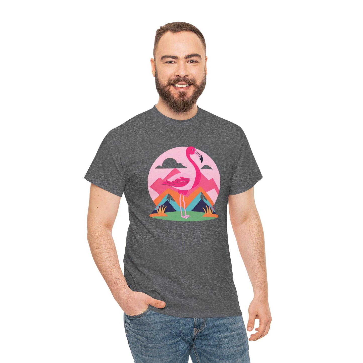 Flamingo Tee- Cotton T-shirt