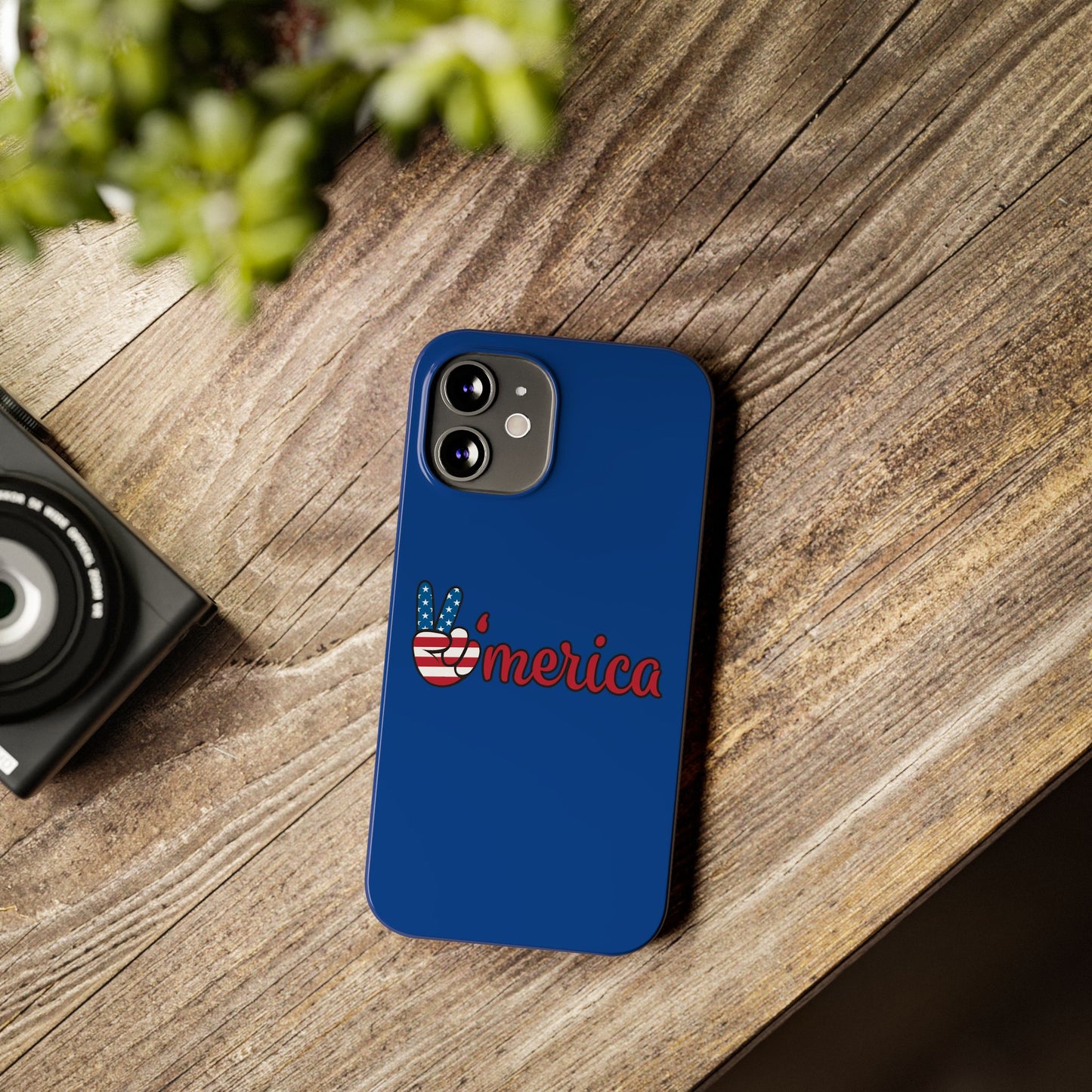 Slim Phone Case - 'Merica Design, Patriotic Phone Cover for Independence Day, 4th of July, USA Pride, Gift for Americans