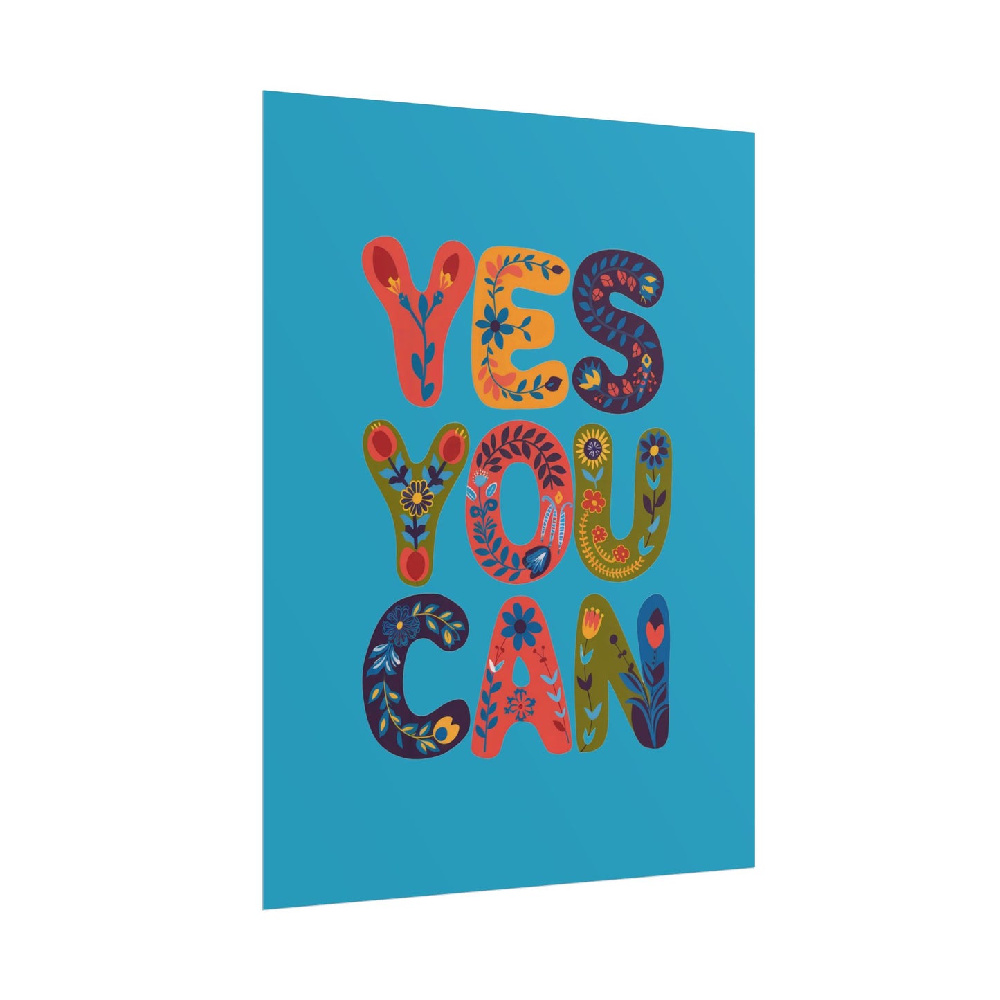 Poster - Yes You Can Inspirational Poster