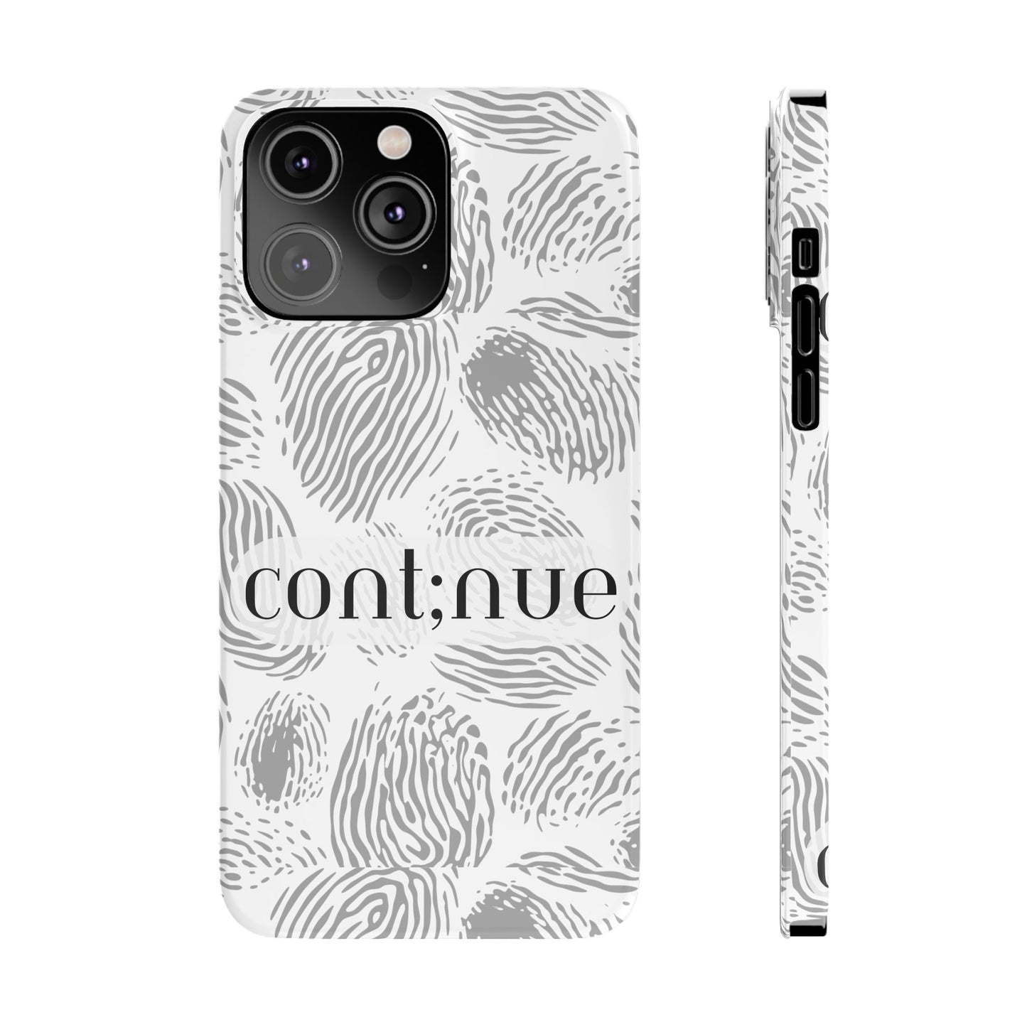 Fingerprint Design Slim Phone Case