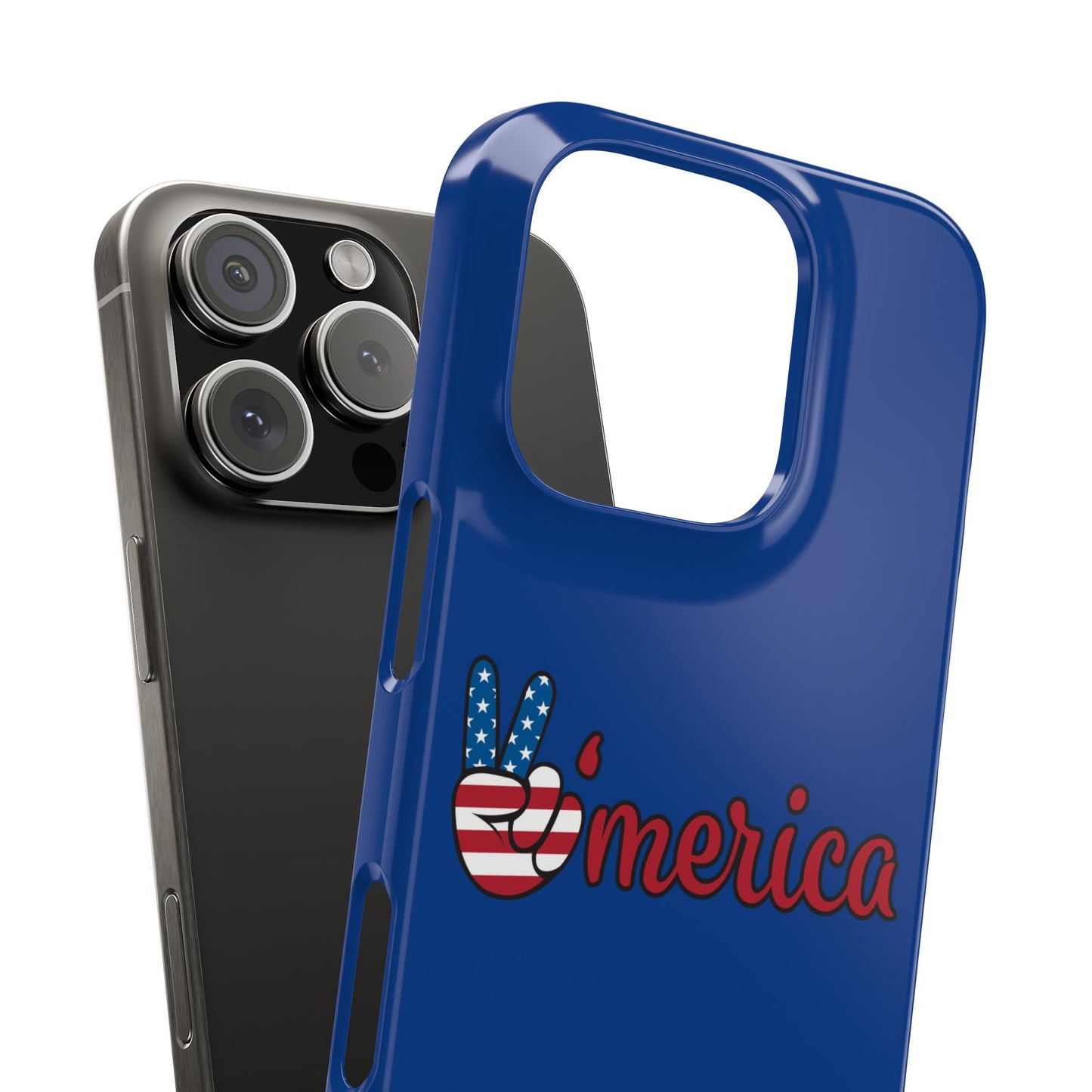 Slim Phone Case - 'Merica Design, Patriotic Phone Cover for Independence Day, 4th of July, USA Pride, Gift for Americans