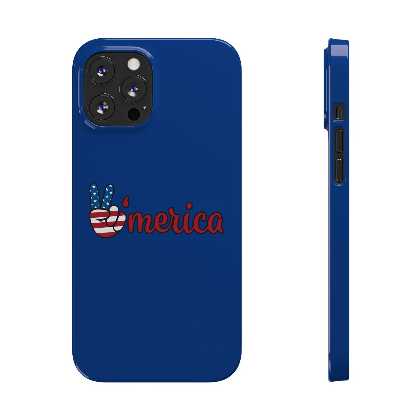 Slim Phone Case - 'Merica Design, Patriotic Phone Cover for Independence Day, 4th of July, USA Pride, Gift for Americans