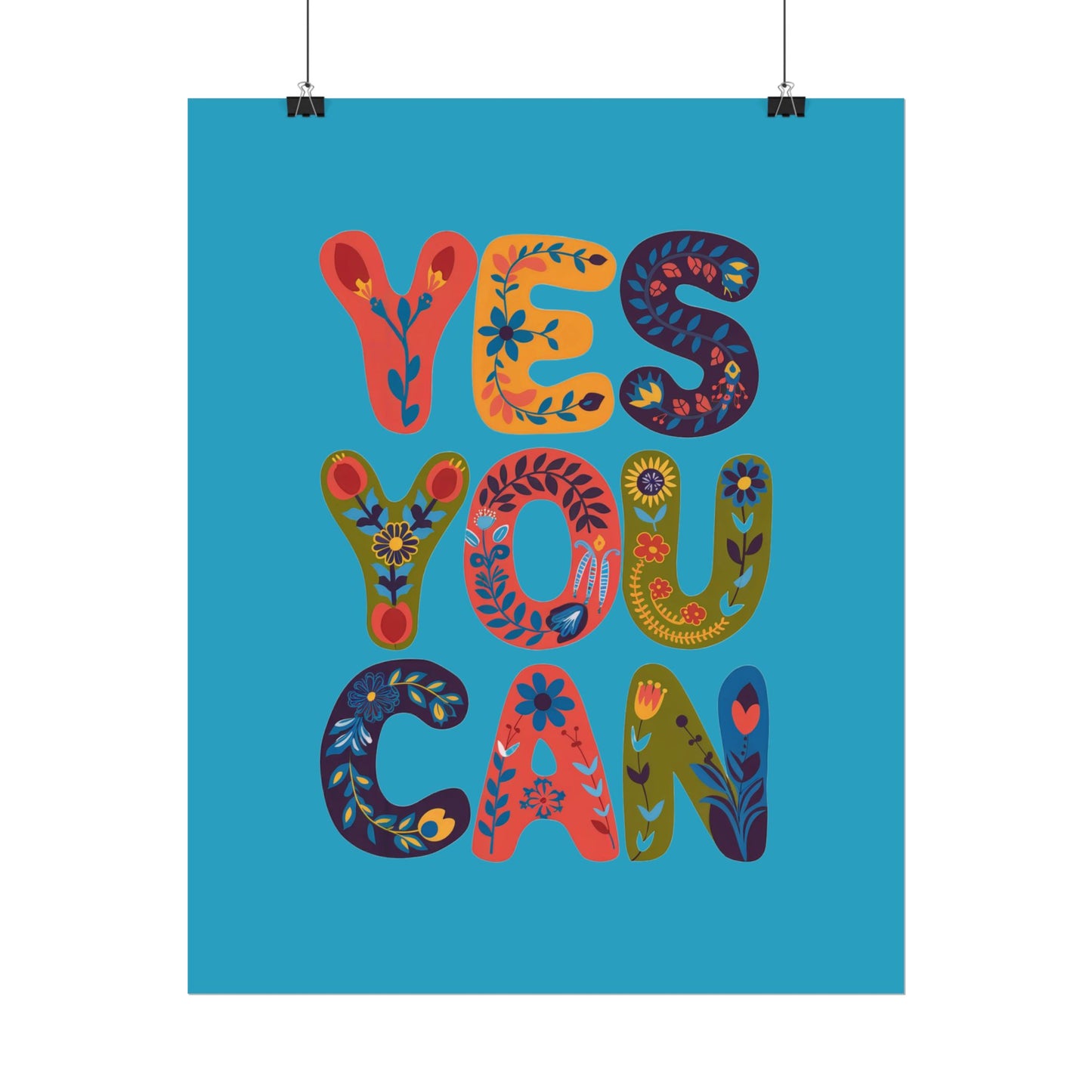 Poster - Yes You Can Inspirational Poster