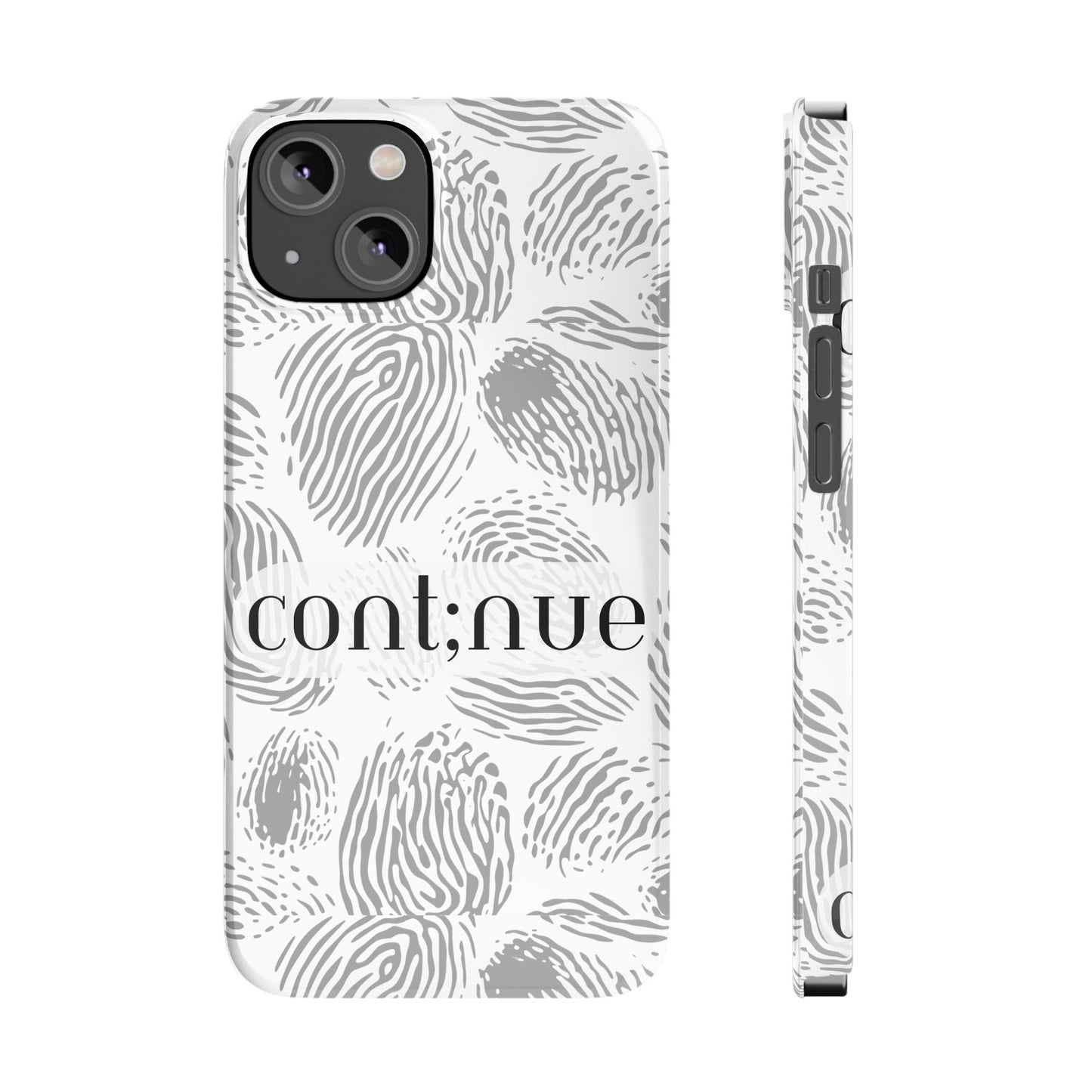 Fingerprint Design Slim Phone Case